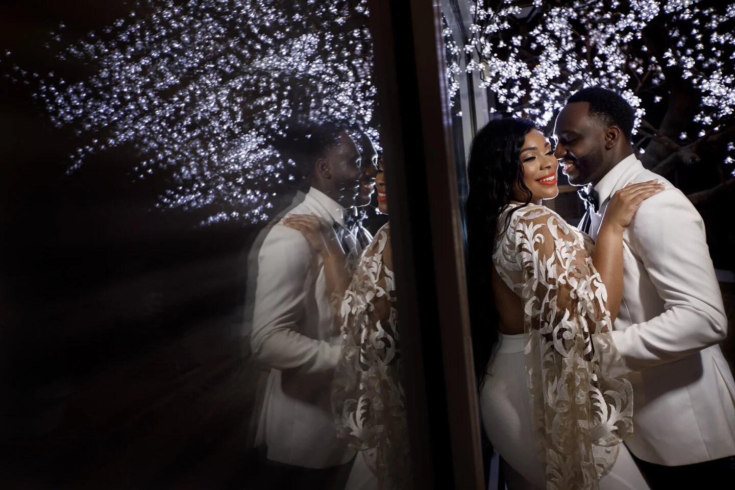 Bride and Groom portrait at Surf Club on the Sound wedding (Copy)