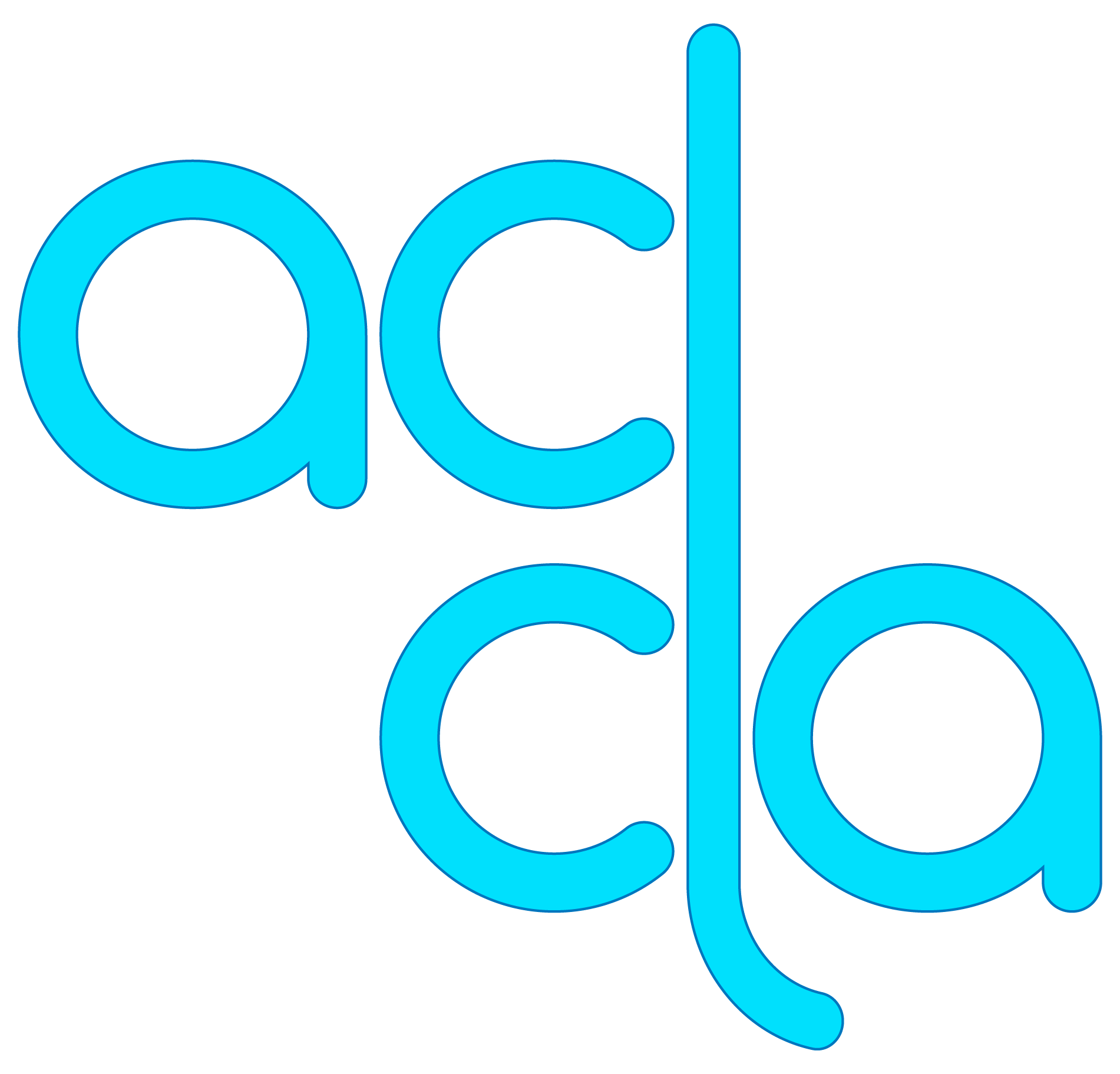 Turquoise Canadian Linguistic Association logo featuring an interlocking bilingual CLA and ACL monogram on a warm off-white background.