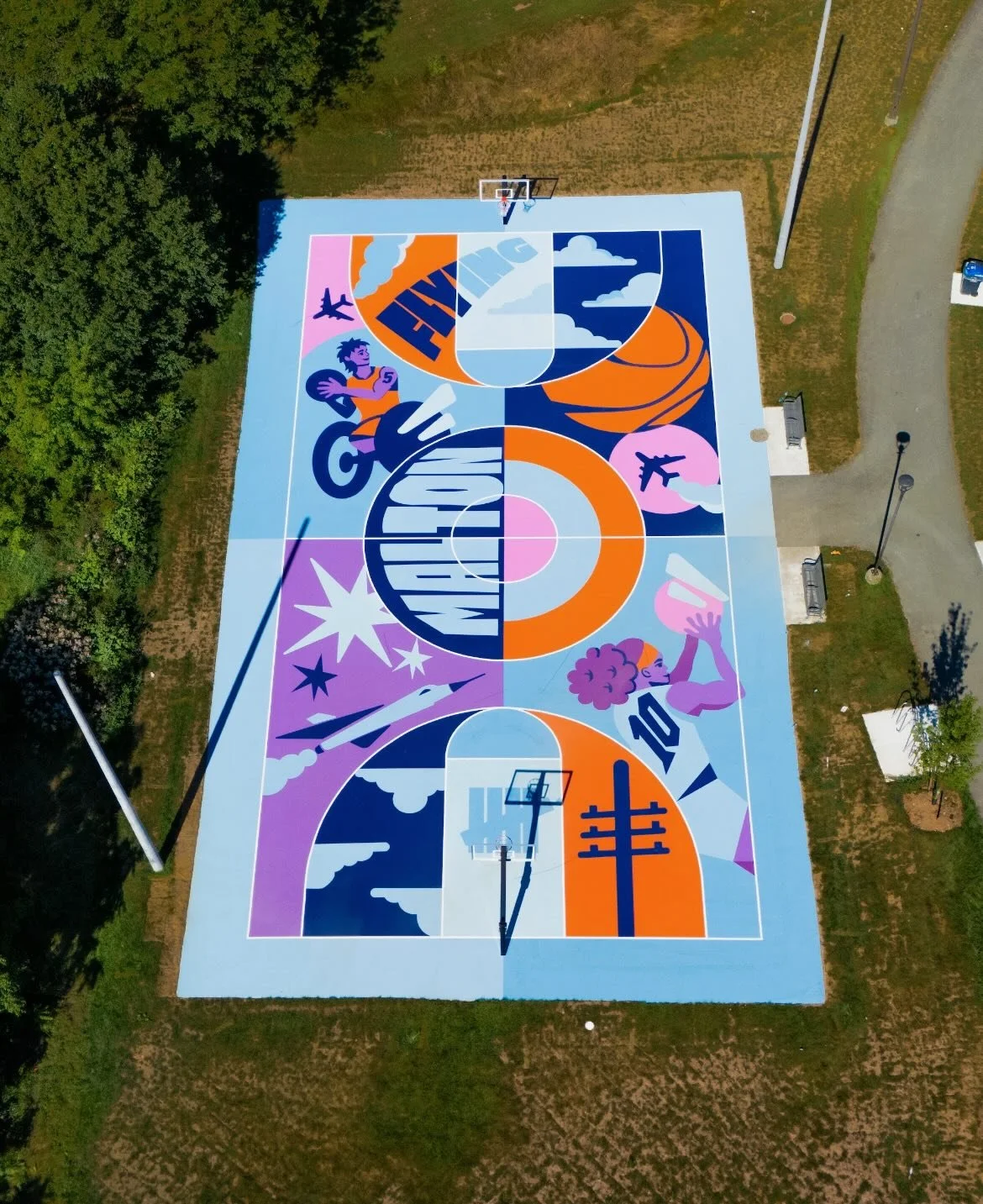 Basketball Court design for Malton, Canada
