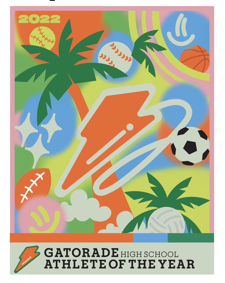 Branding for Gatorade Athlete of the Year 2022