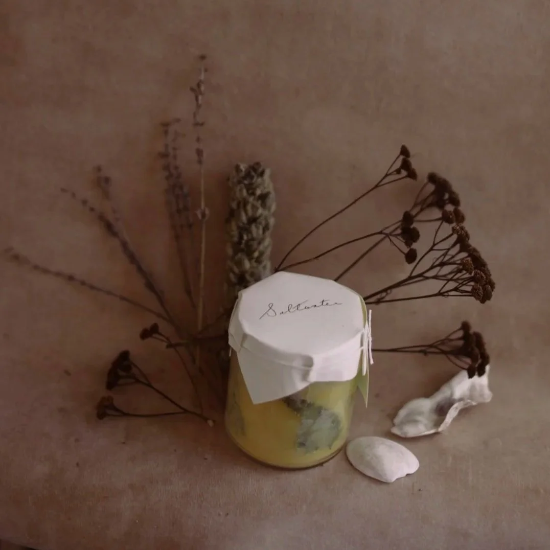 Saltwater | beeswax + tallow candle