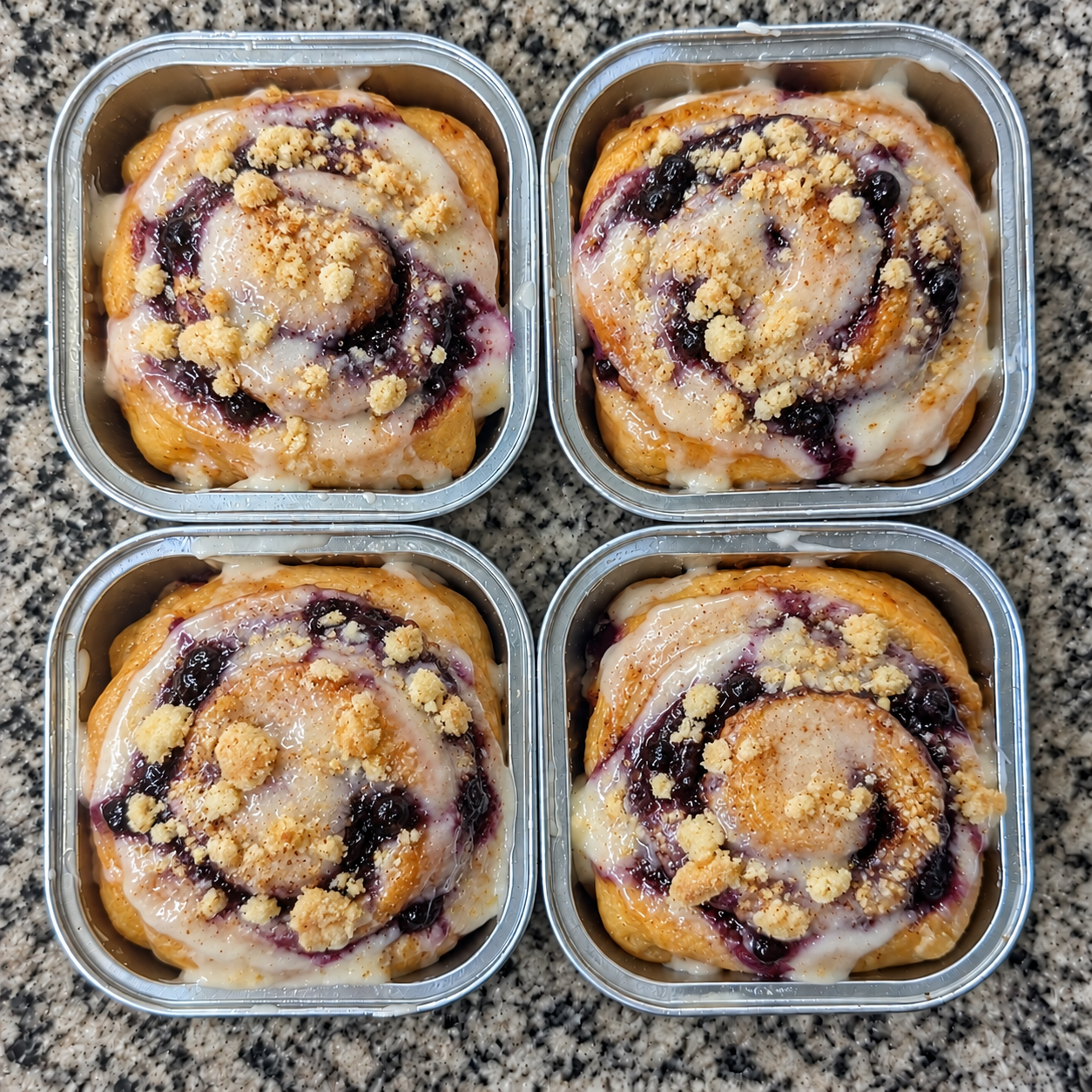 Bluebonnet Bouquet Cinnamon Roll