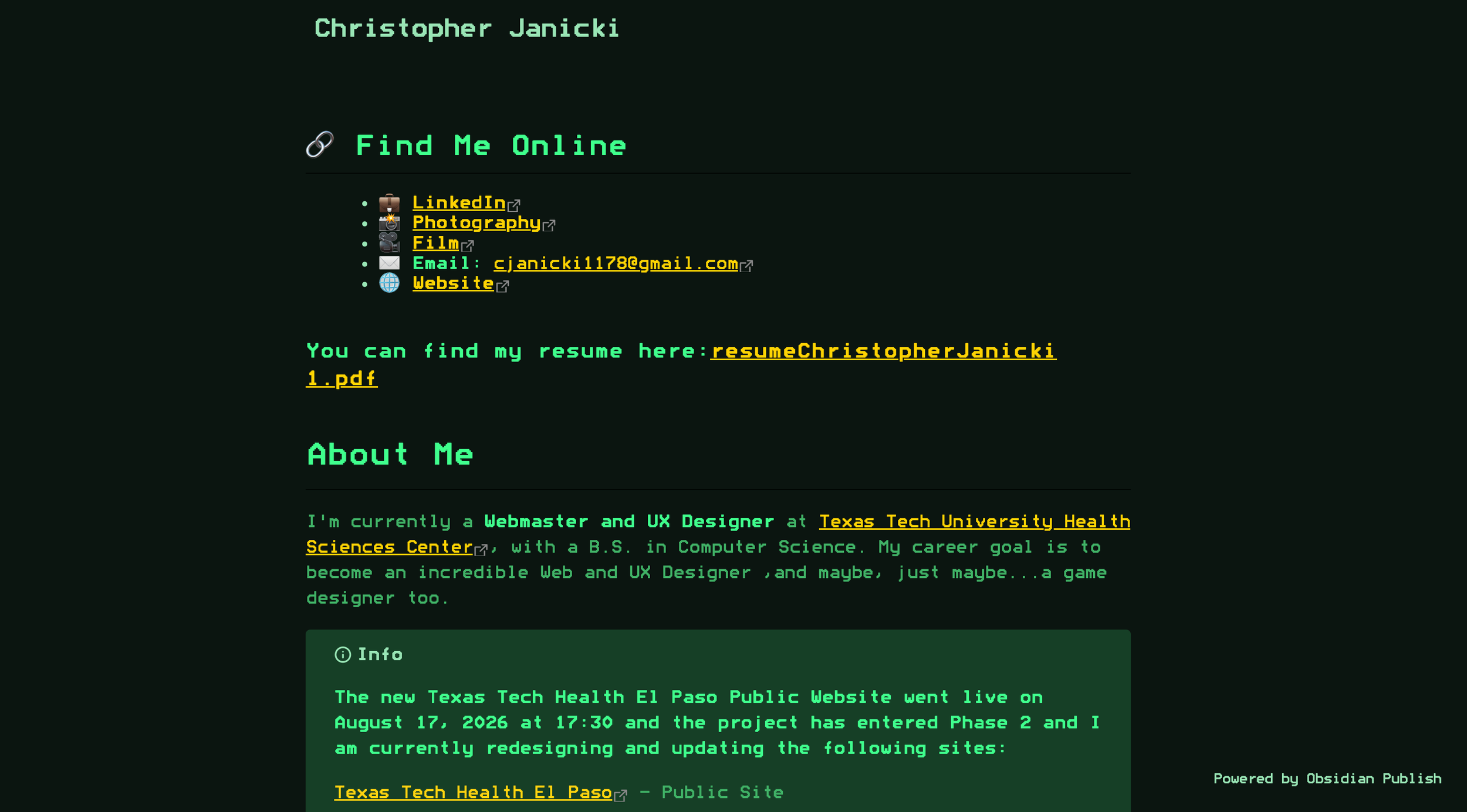 Christopher Paul Janicki - Christopher Janicki - Obsidian Publish.png