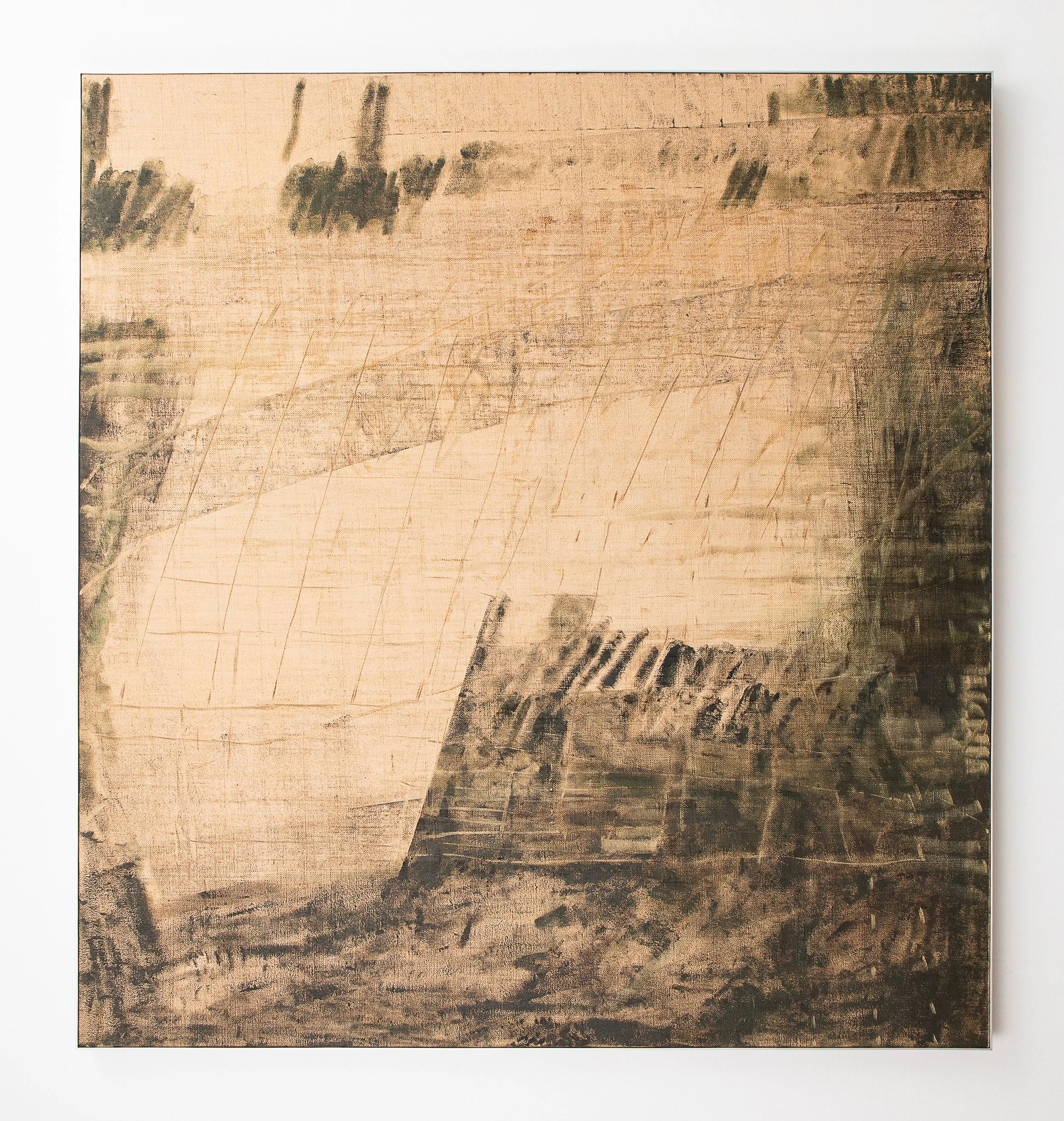 People Everywhere, Arcylic on Hessian, with aluminium frame, 151x163cm