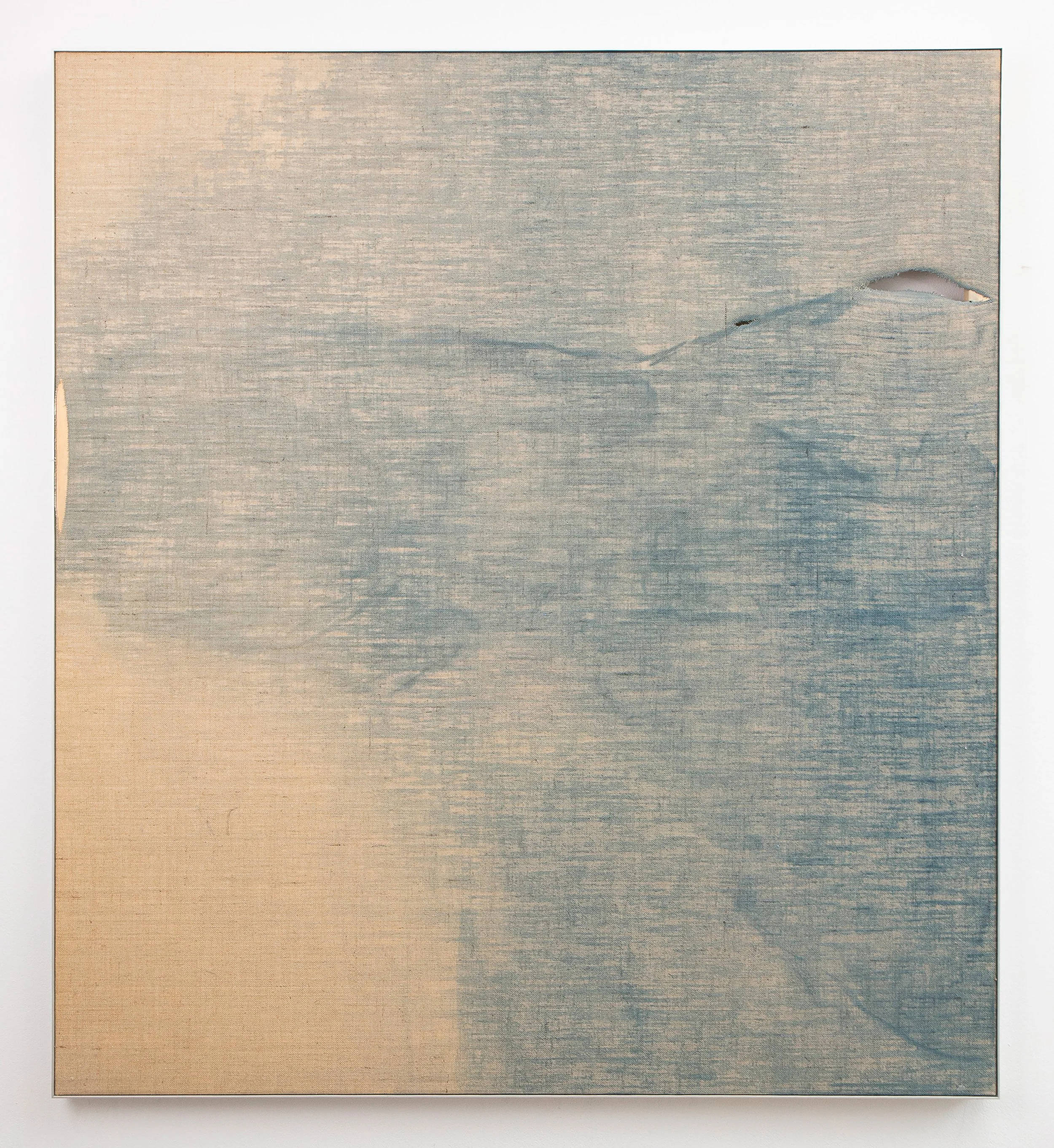 Skipping School, Acrylic on hessian, with aluminium frame, 137x153cm