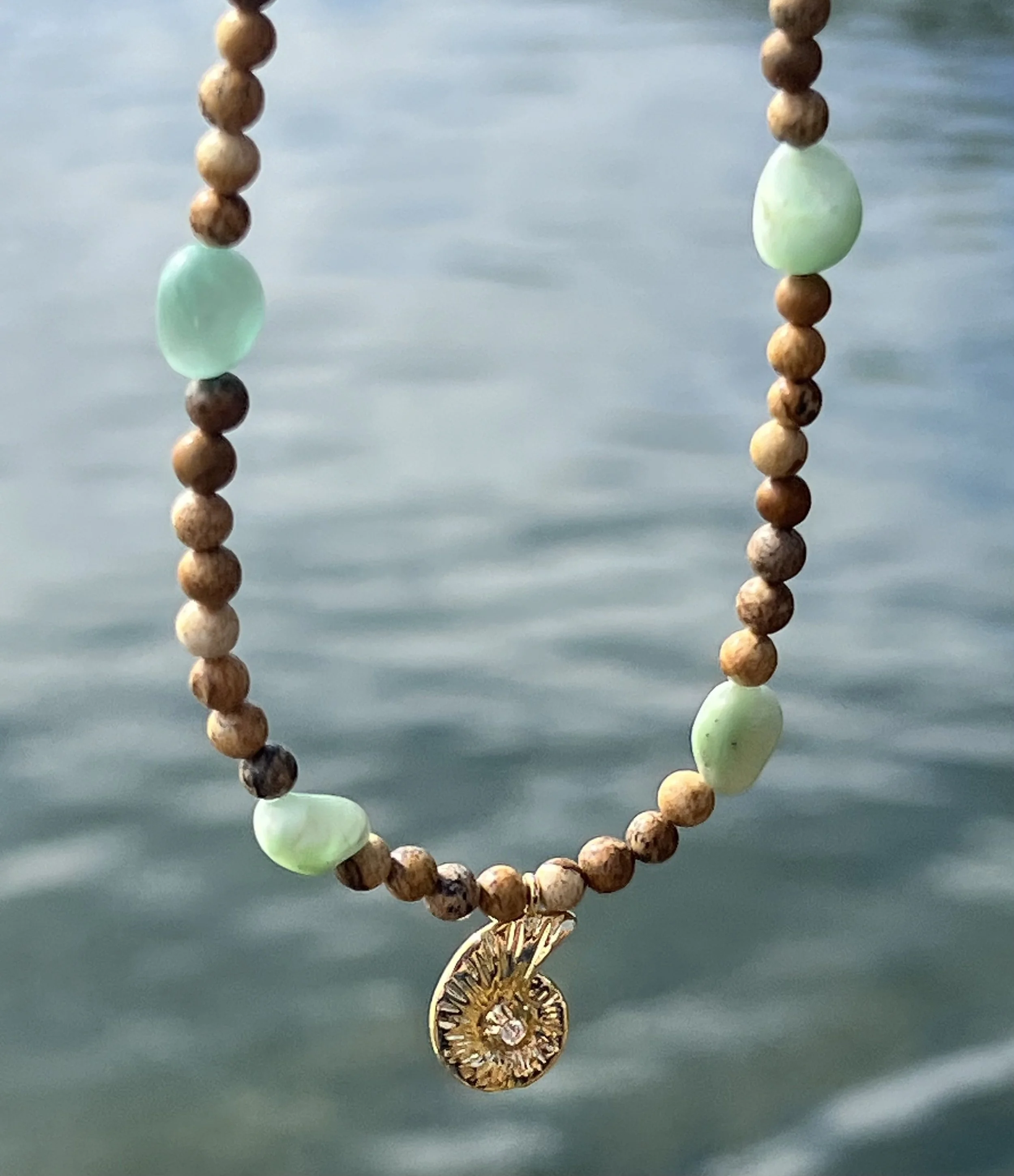 Ammonite & Jasper Necklace