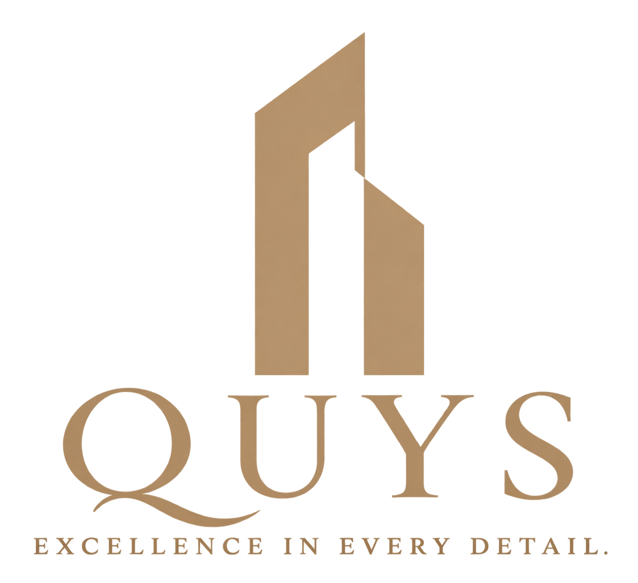 QTRYS logo with a stylized gold geometric emblem and the tagline “Excellence in Every Detail.”