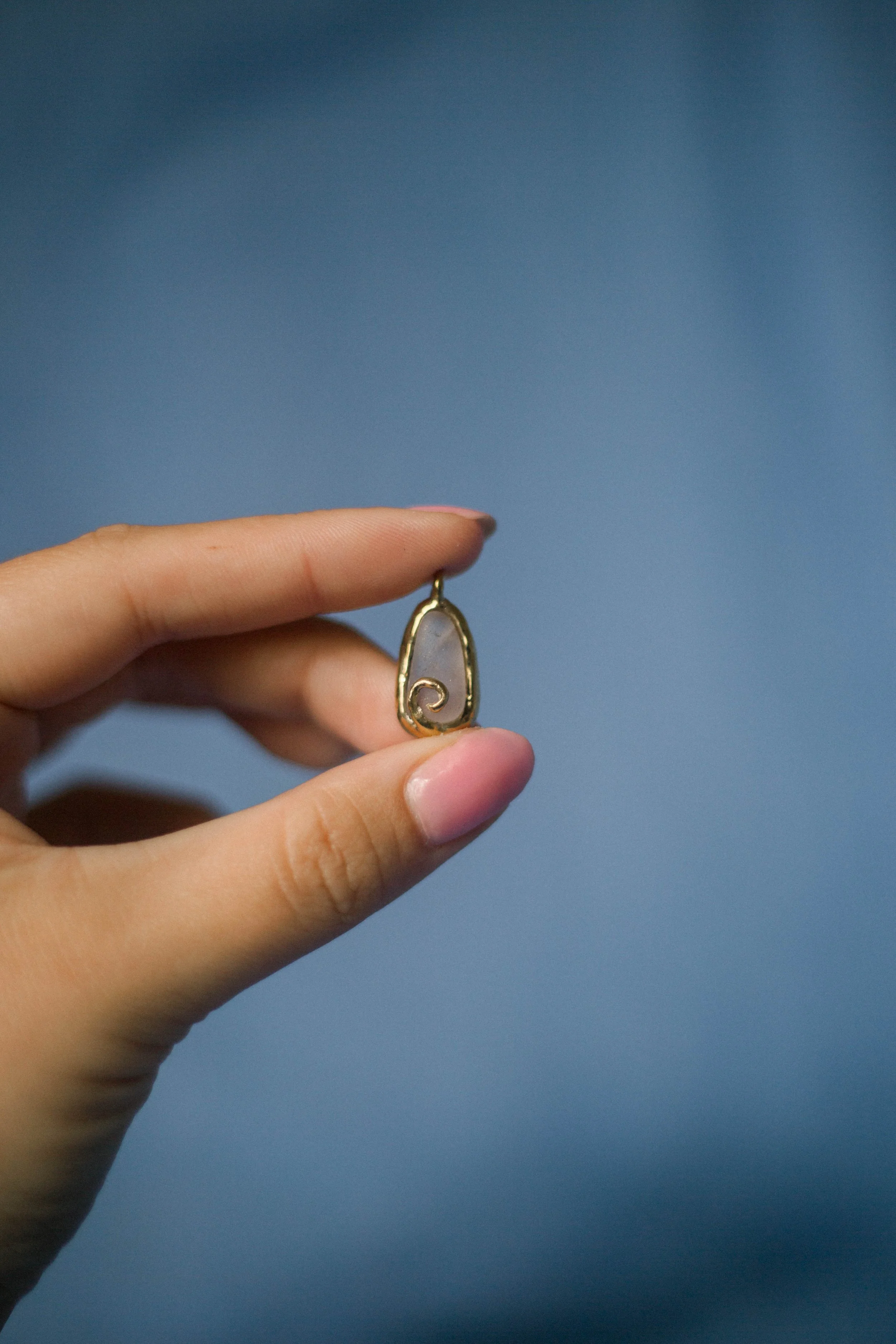 Delicate Pink Sea-glass Pendant