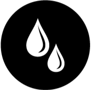 Symbole de gouttes d'eau