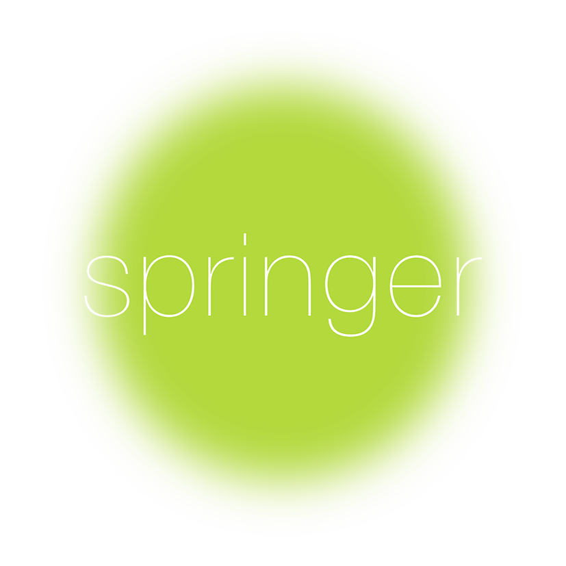 Ein grüner Punkt mit dem weißen Schriftzug 'Springer' in der Mitte.