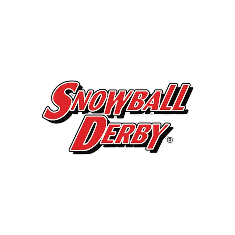 Snowball Derby logo in red and black lettering