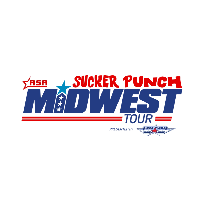 ASA Sucker Punch Midwest Tour logo presented by Five Star Race Car Bodies