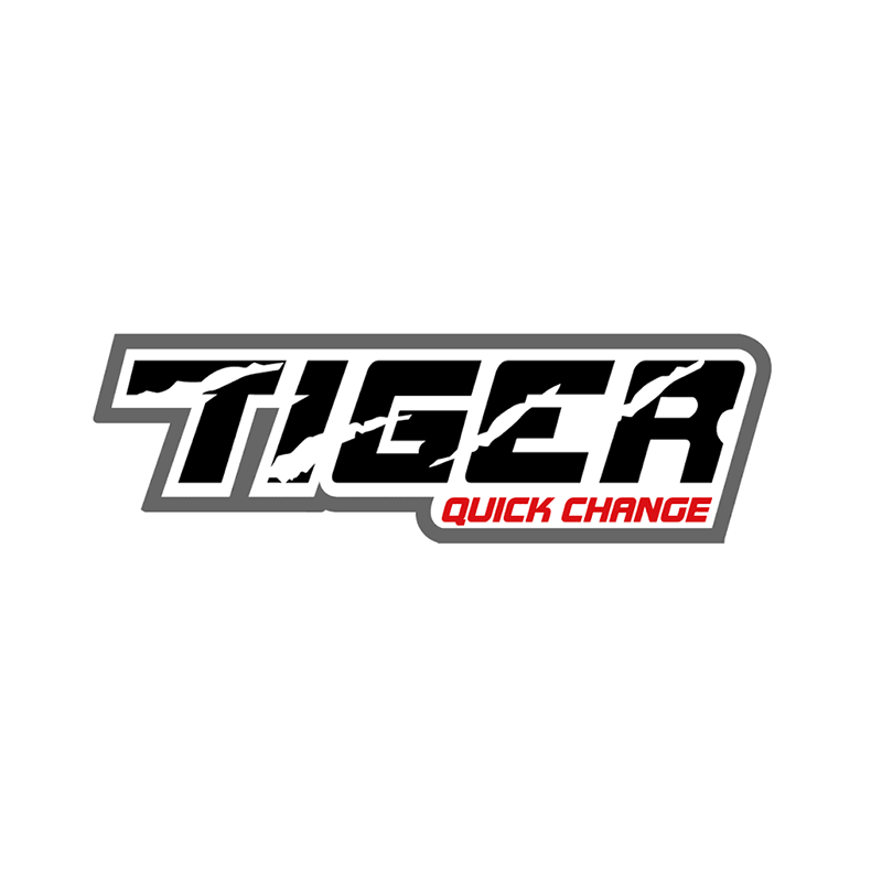 Tusk Quick Change logo in black, white, gray, and red