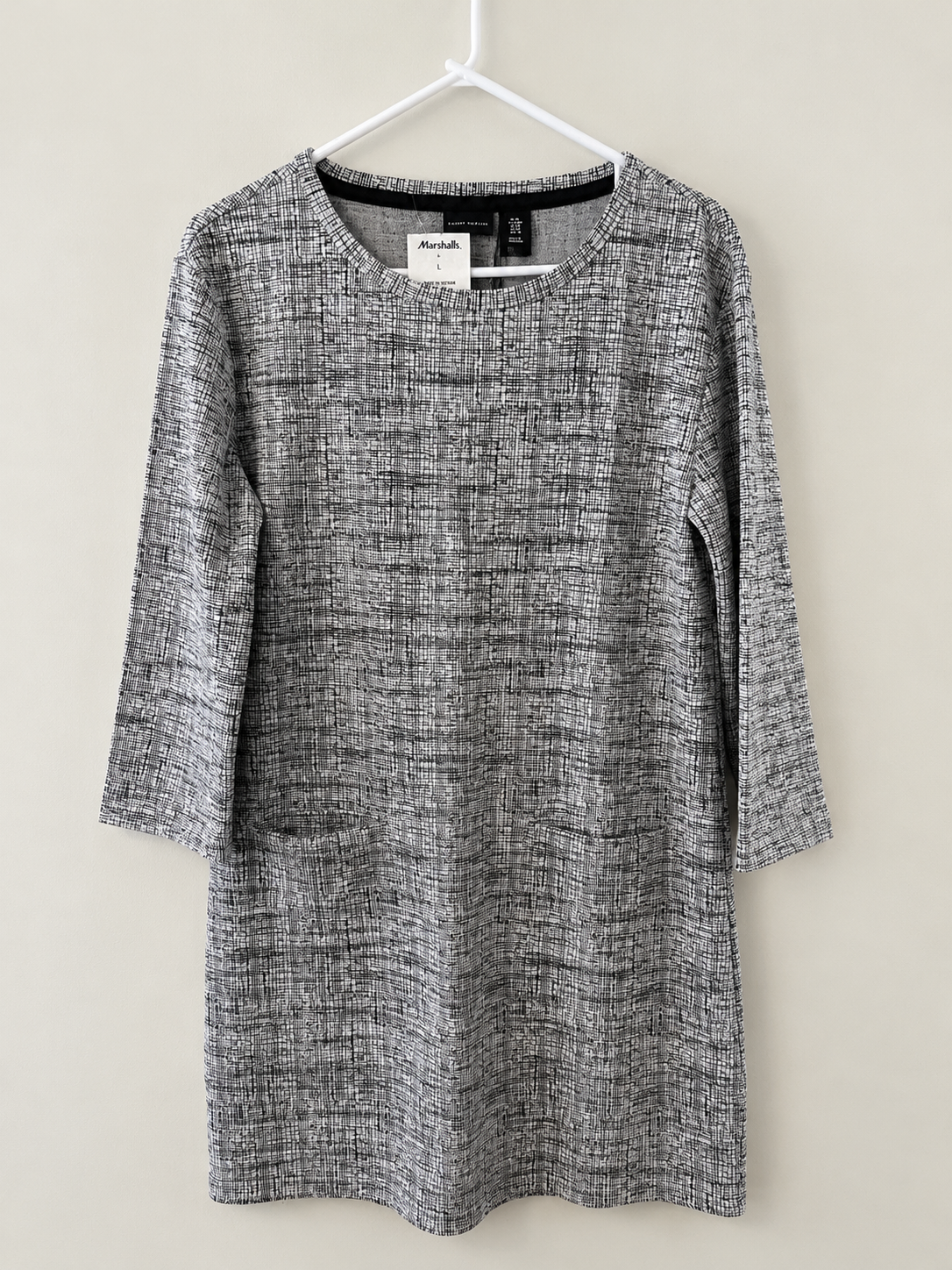 Gray Textured Marshalls Dress.png
