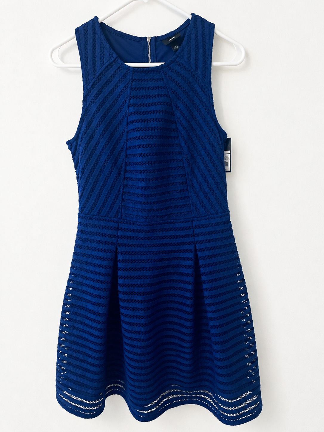 Navy Lace Dress on White Hanger.png