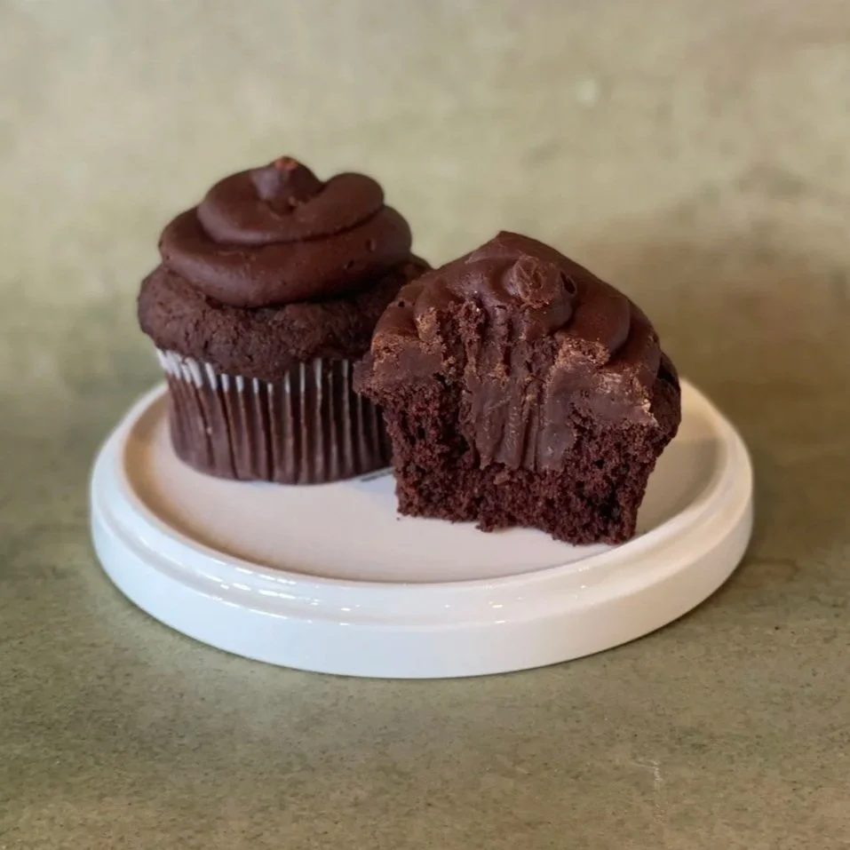 Gluten Free Triple Chocolate Cupcakes from Bergen County Bakery Crumbs In Common Baking Co.