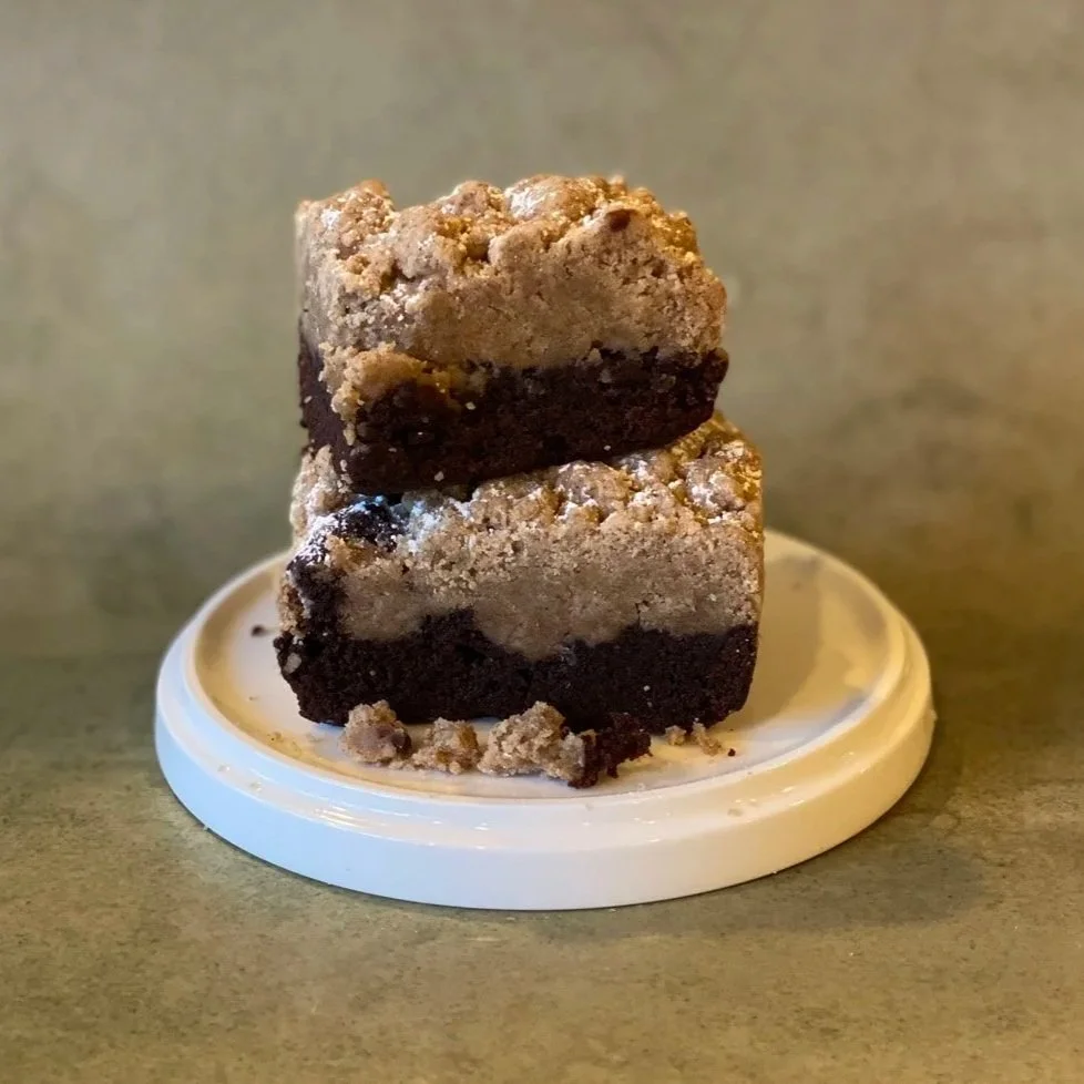 Gluten Free Chocolate Crumb Cake Baked by Crumbs In Common Baking Co.