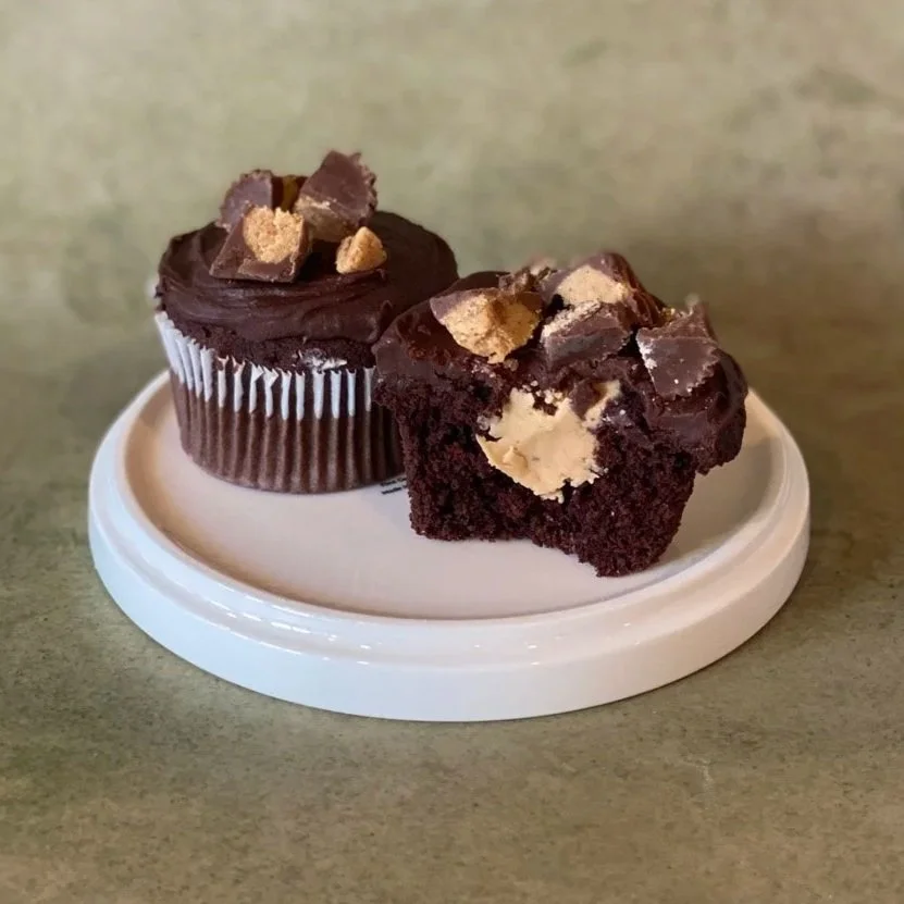 Gluten Free Peanut Butter Cupcakes from Bergen County Bakery Crumbs In Common Baking Co.
