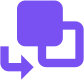 Icon of a speech bubble with quotation marks inside, indicating a quote or conversation.