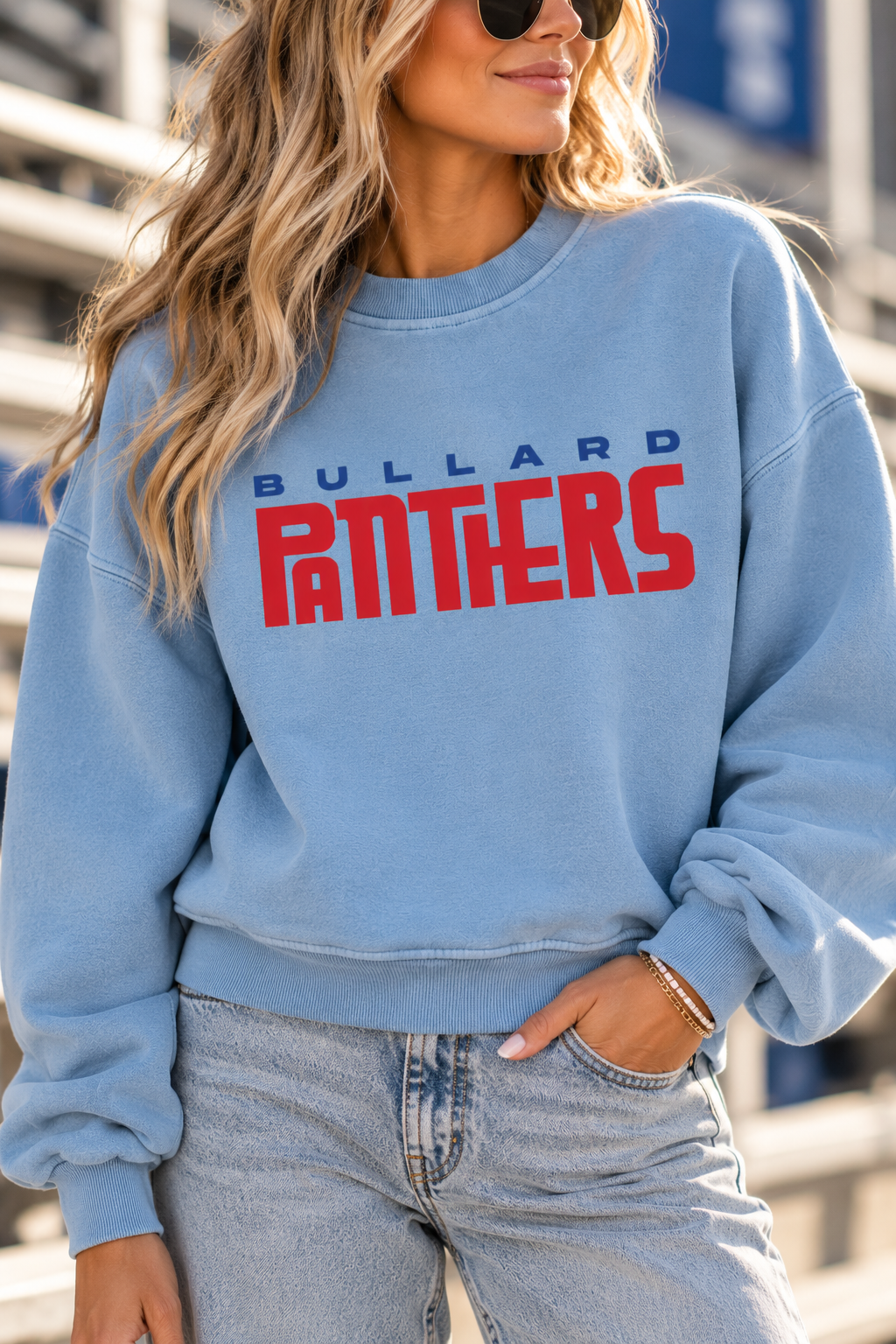 Bullard Panthers Vintage Washed Boxy Sweatshirt