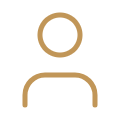 Minimalist outline of a person, front view