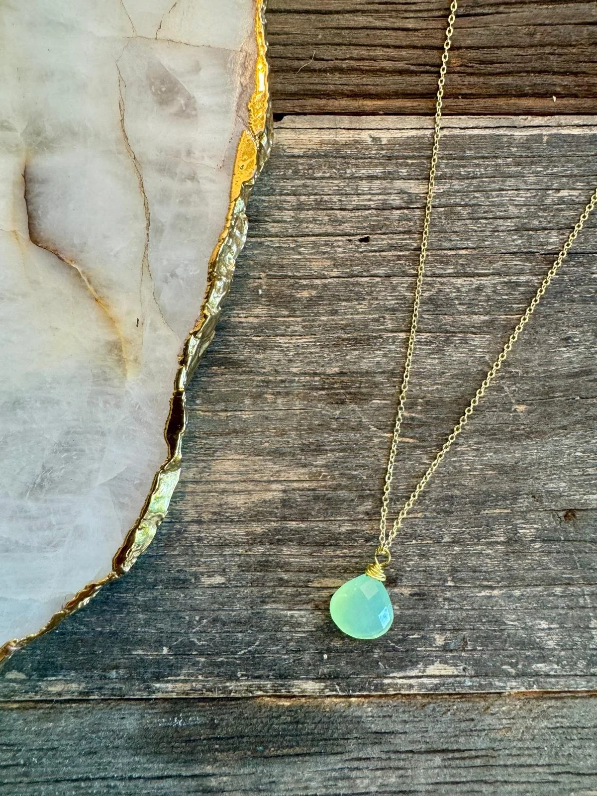 Round Turquoise Pendant Necklace