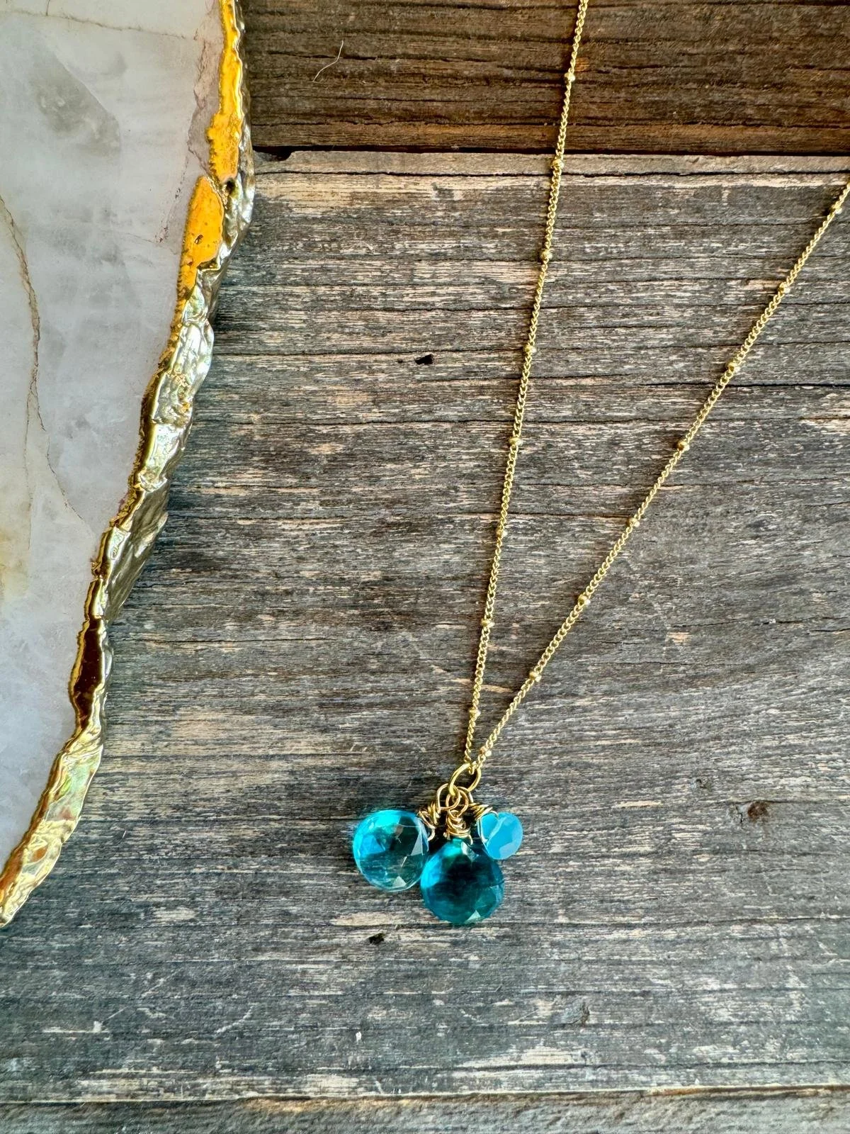 Blue Multi Stone Necklace