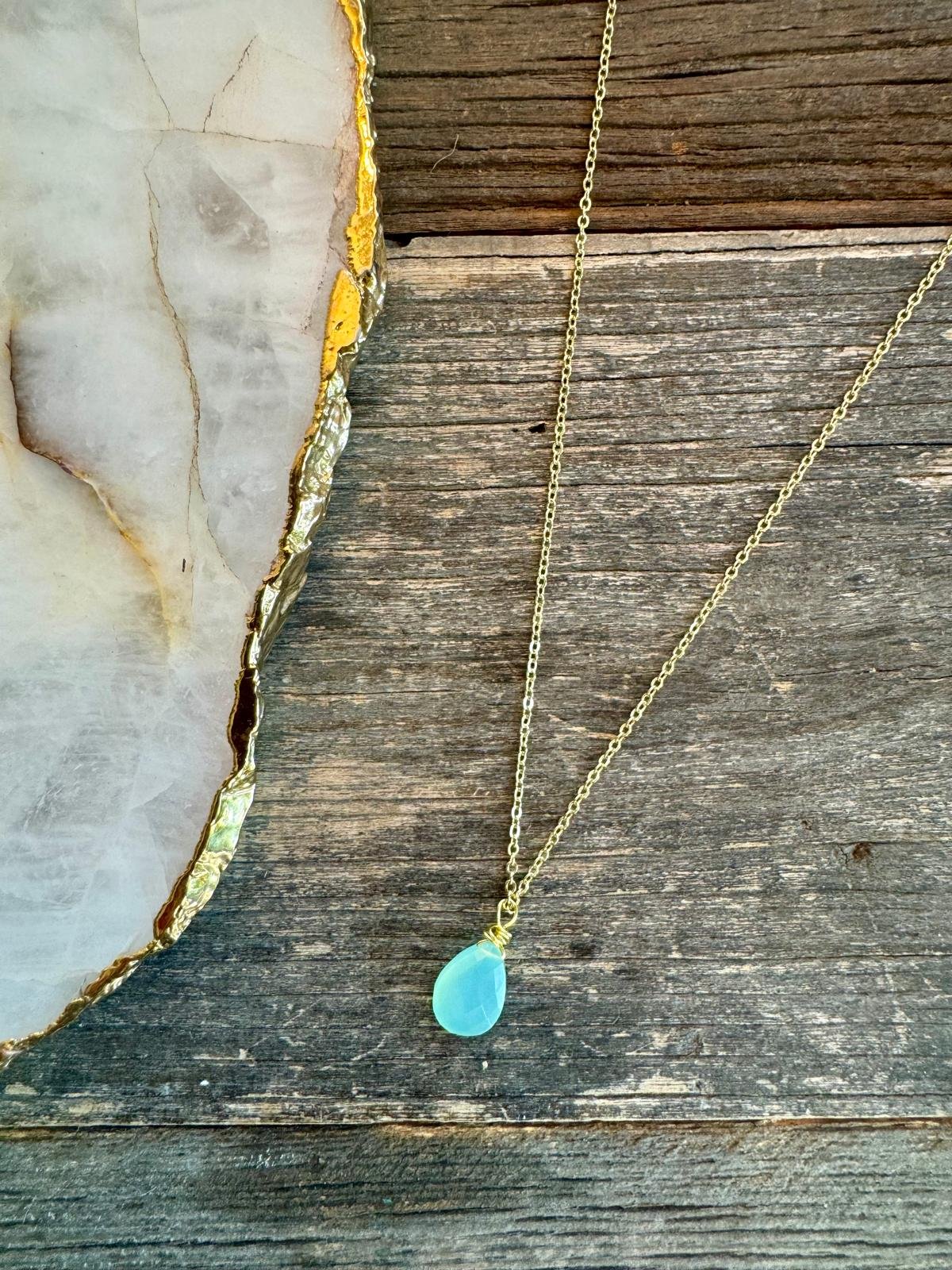 Turquoise Round Stone Necklace