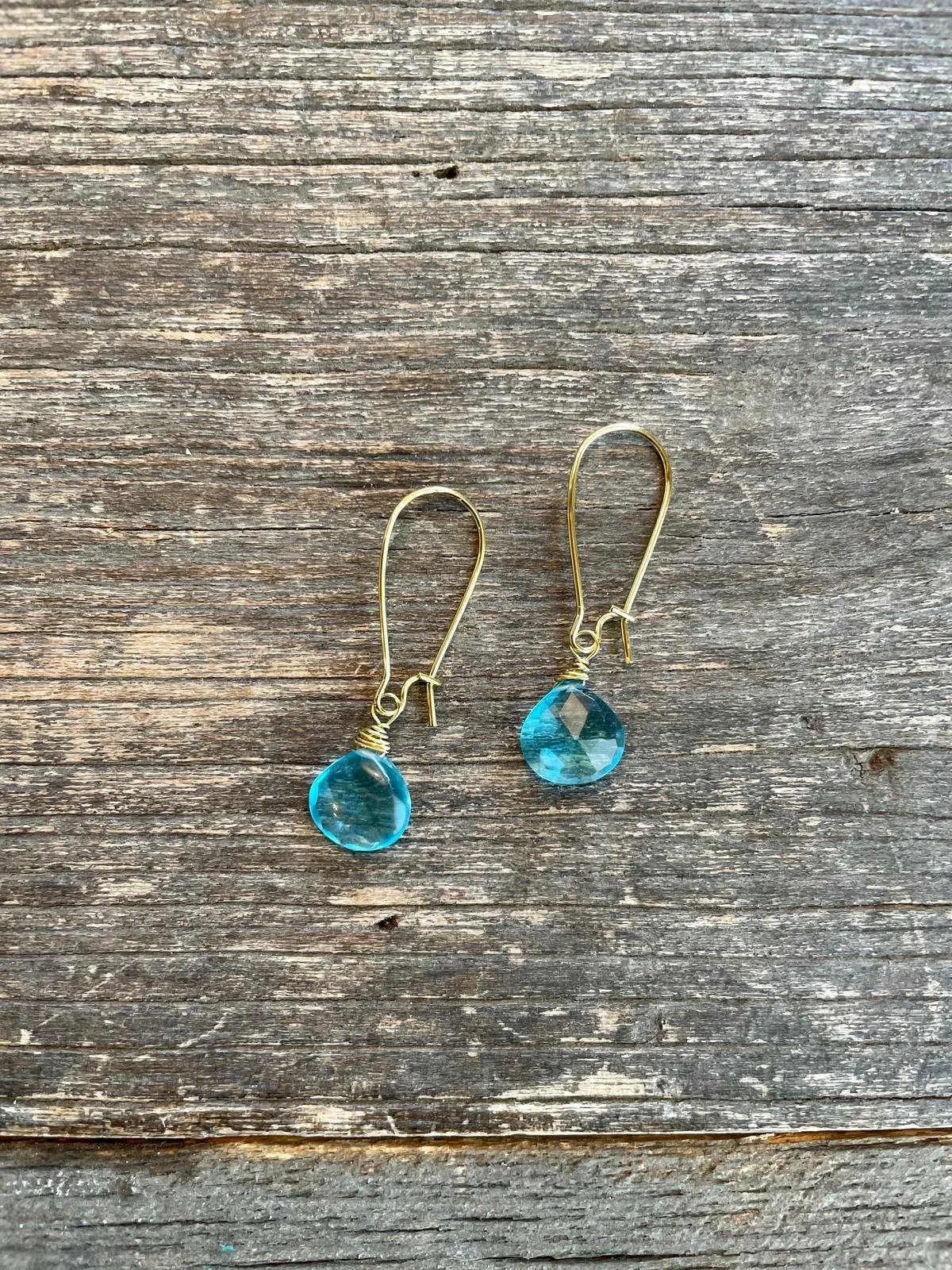 Turquoise Bead Dangle Earrings