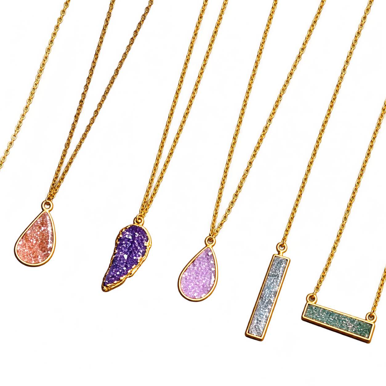 Colorful Petite Pendant Necklaces