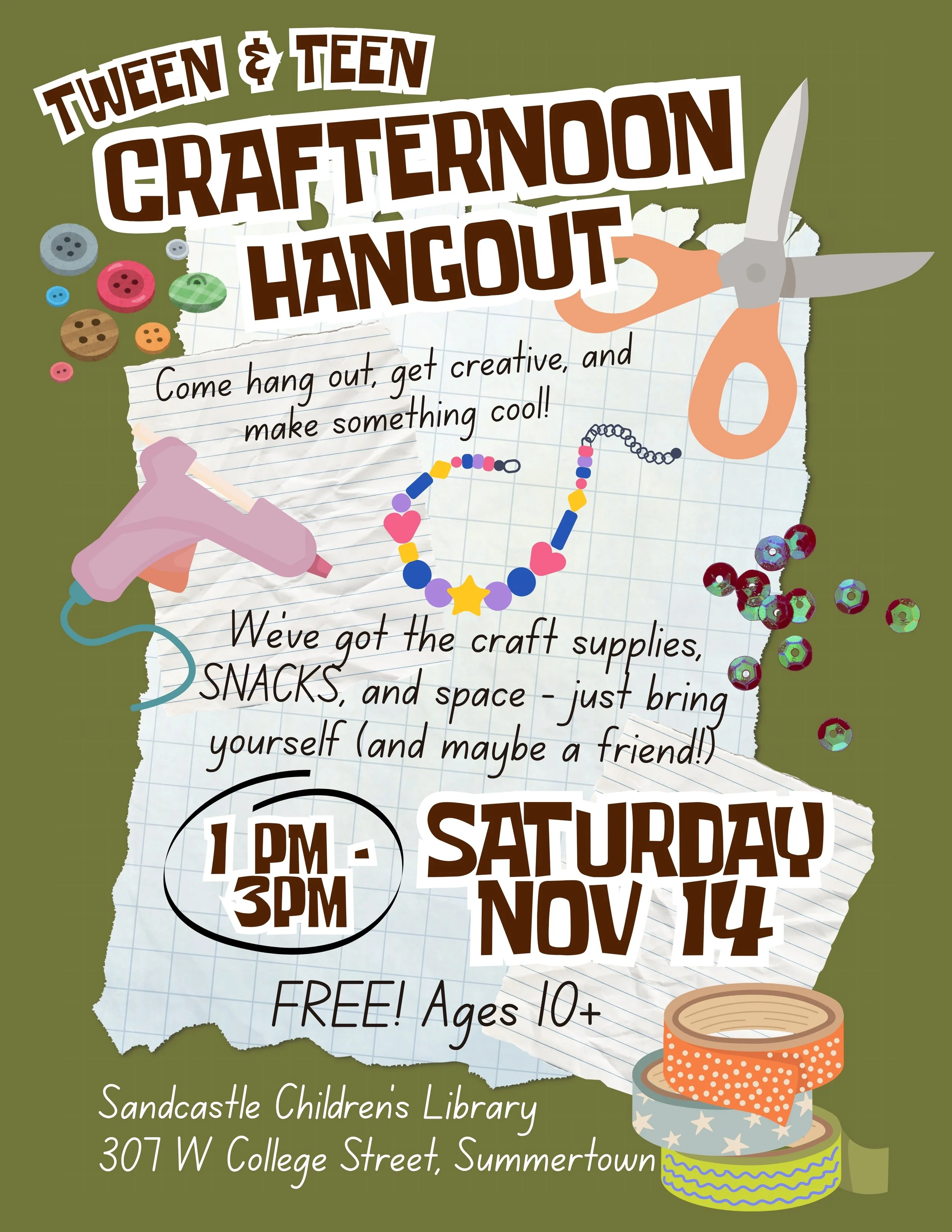Tween &amp; Teen Crafternoon Hangout