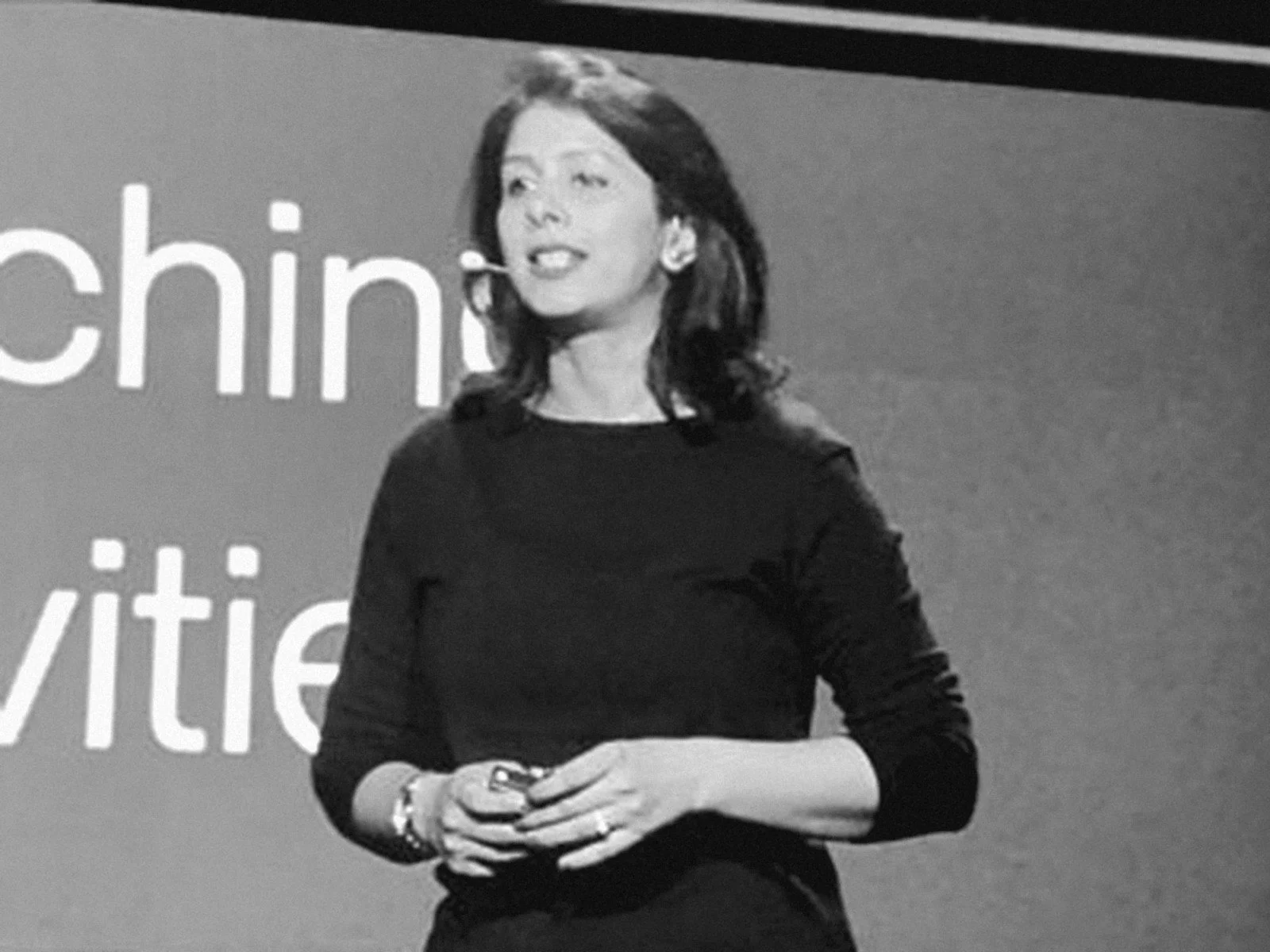Vidhi Bhansali, B2B go-to-market strategist, delivering a keynote on stage