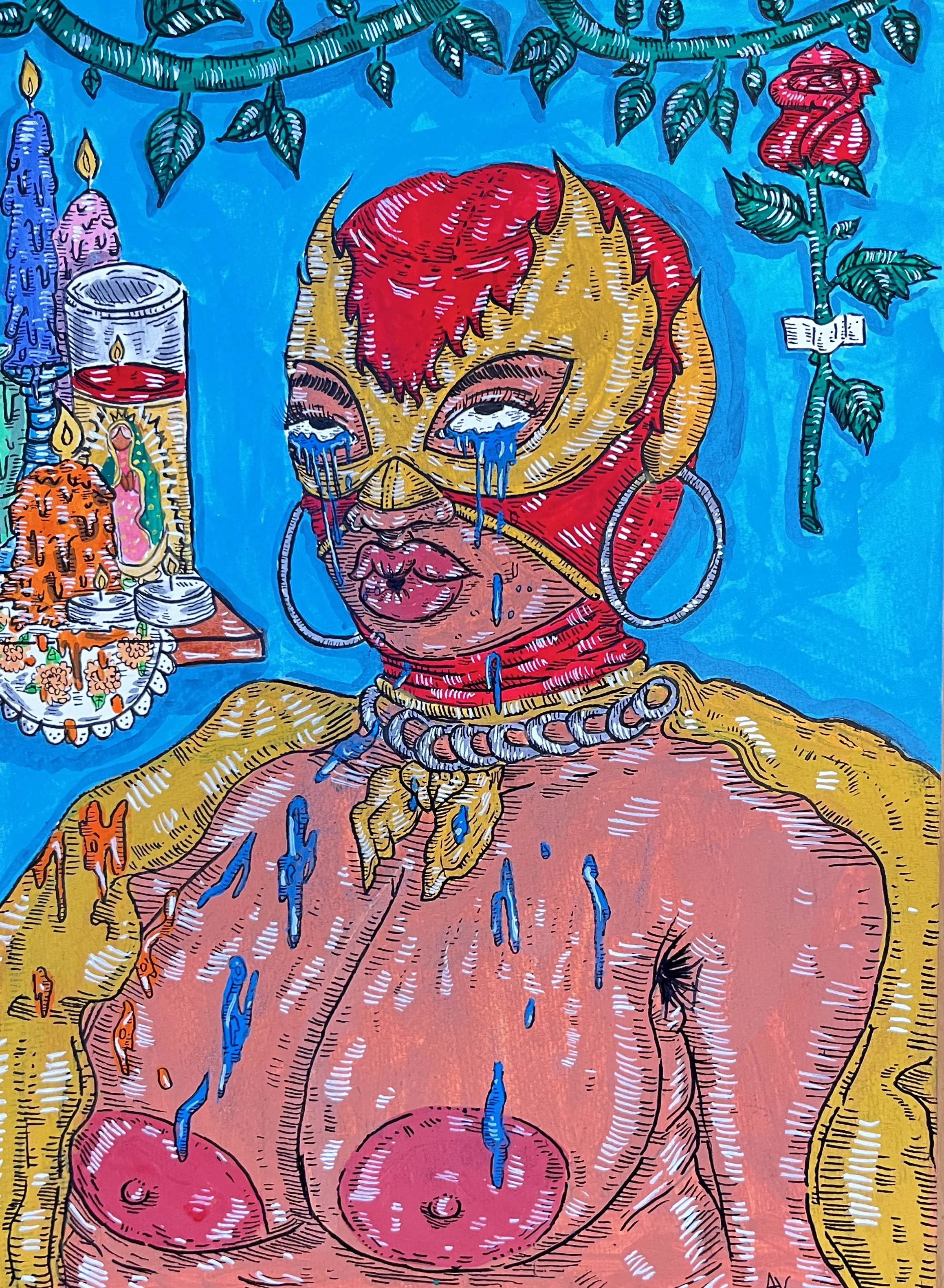 Chillona, Gouache 
