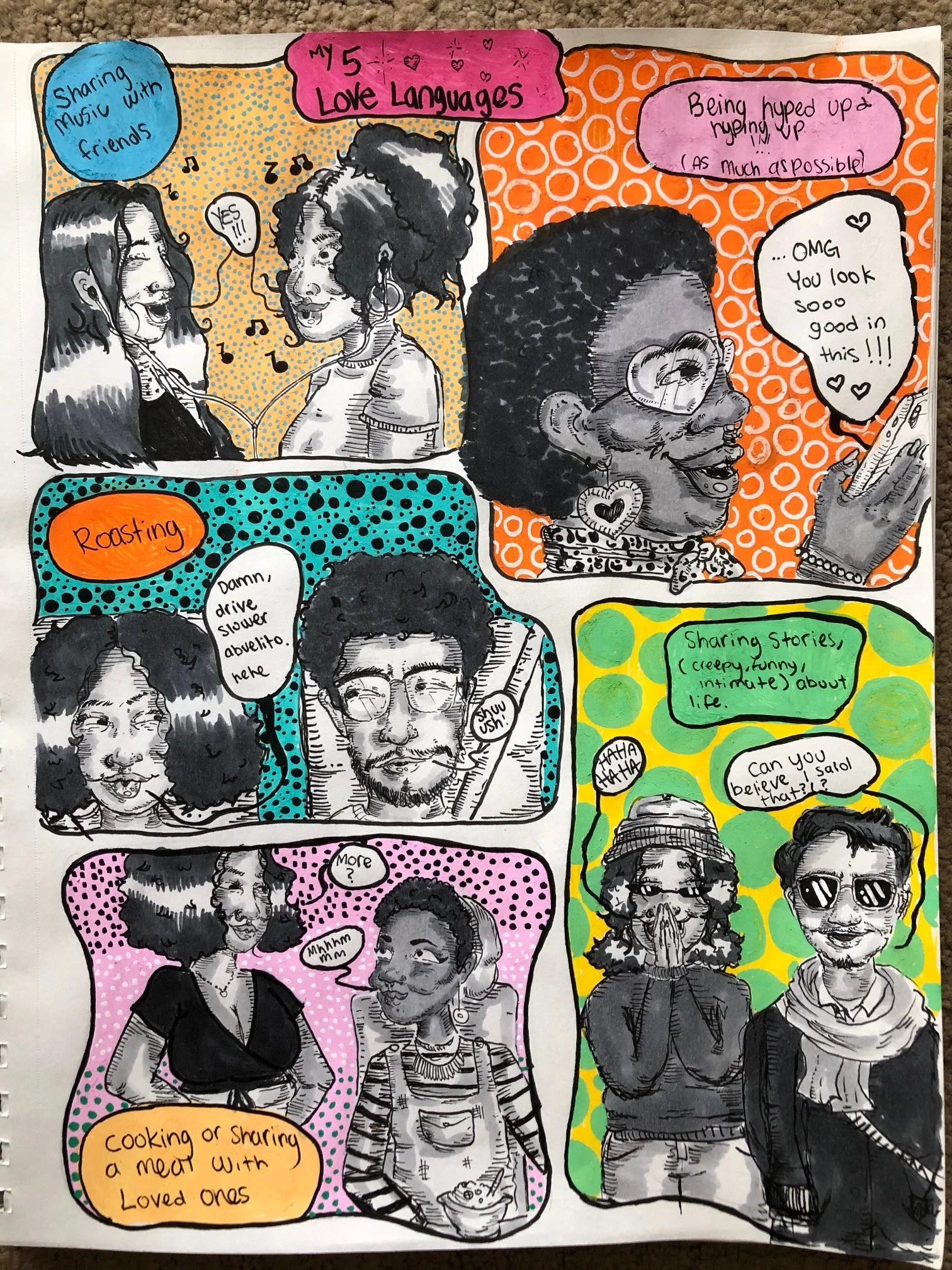 Friend Love Language, Posca & Pen