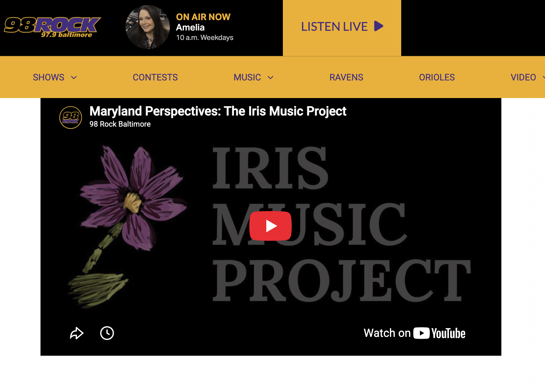 Maryland Perspectives: The Iris Music Project