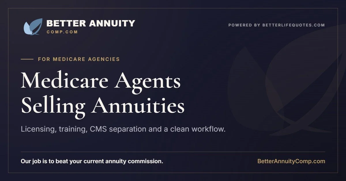 Medicare agents selling annuities: licensing, training, CMS compliance separation and workflow