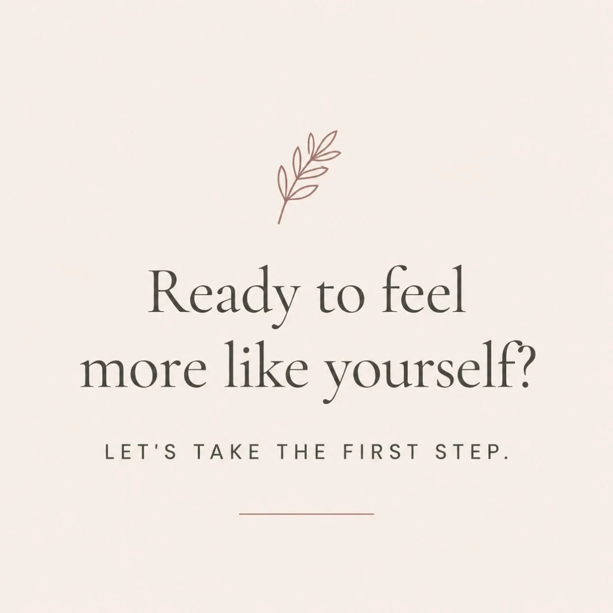 Feeling stuck, overwhelmed, or disconnected from yourself? 🤍

Therapy can help you reconnect with yourself, find clarity, and create meaningful change.

✨ Your first step starts here.

Schedule your free 20-minute consultation. Link in bio.