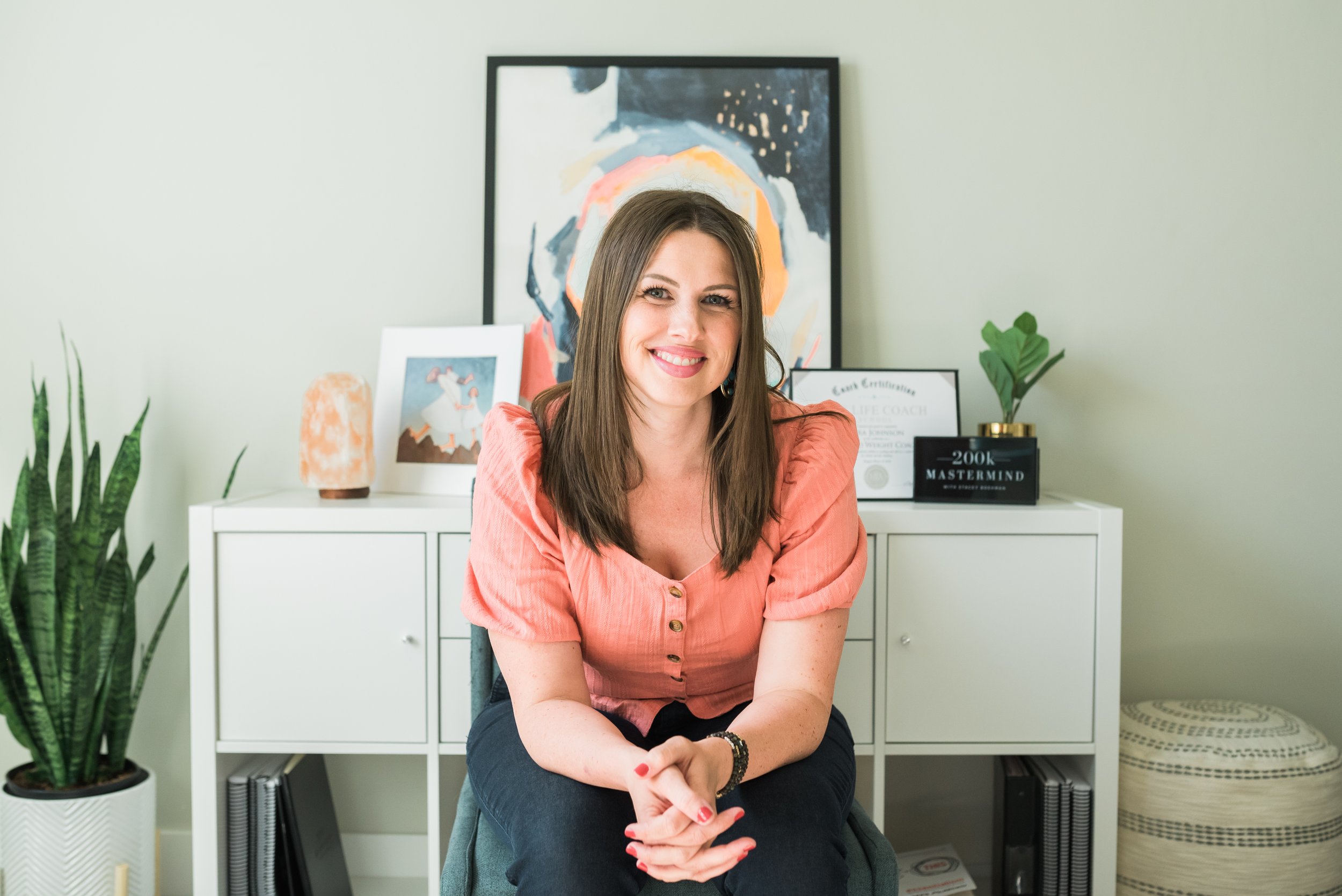 Lara Johnson in her coaching office