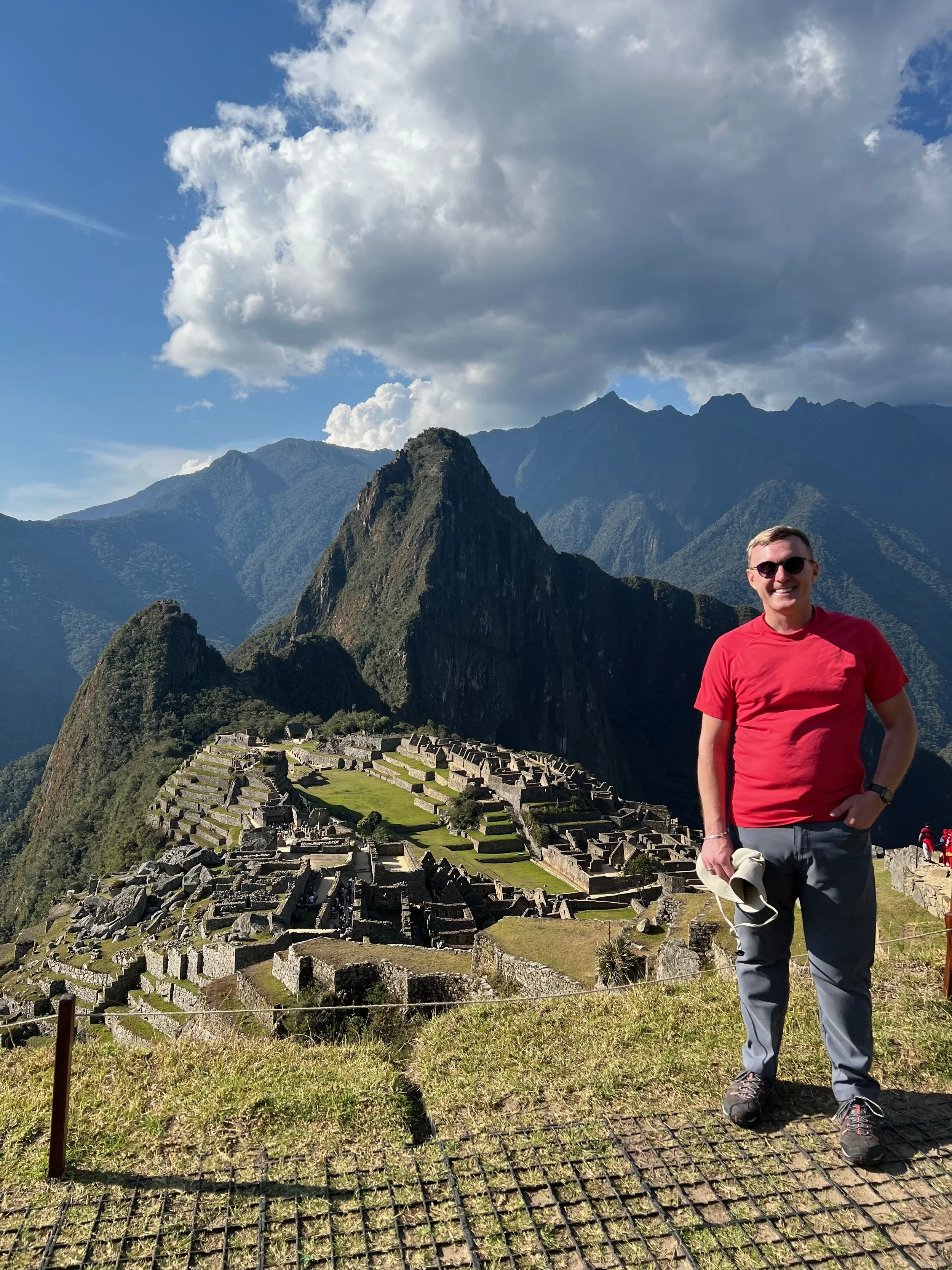 Travel advisor Joshua Beeson at Machu Picchu, Peru