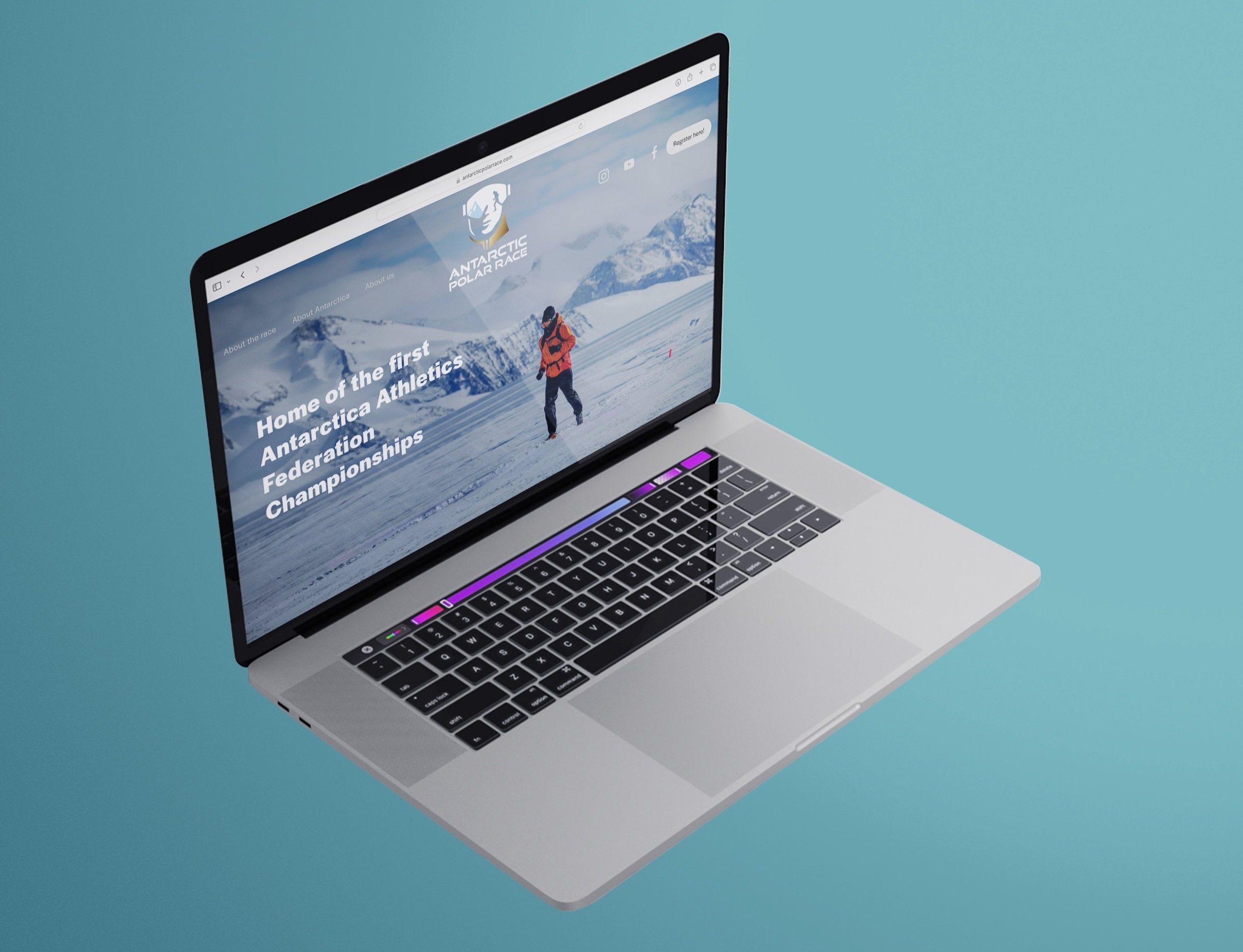 Antartic Polar Race logo and website Richard Donovan