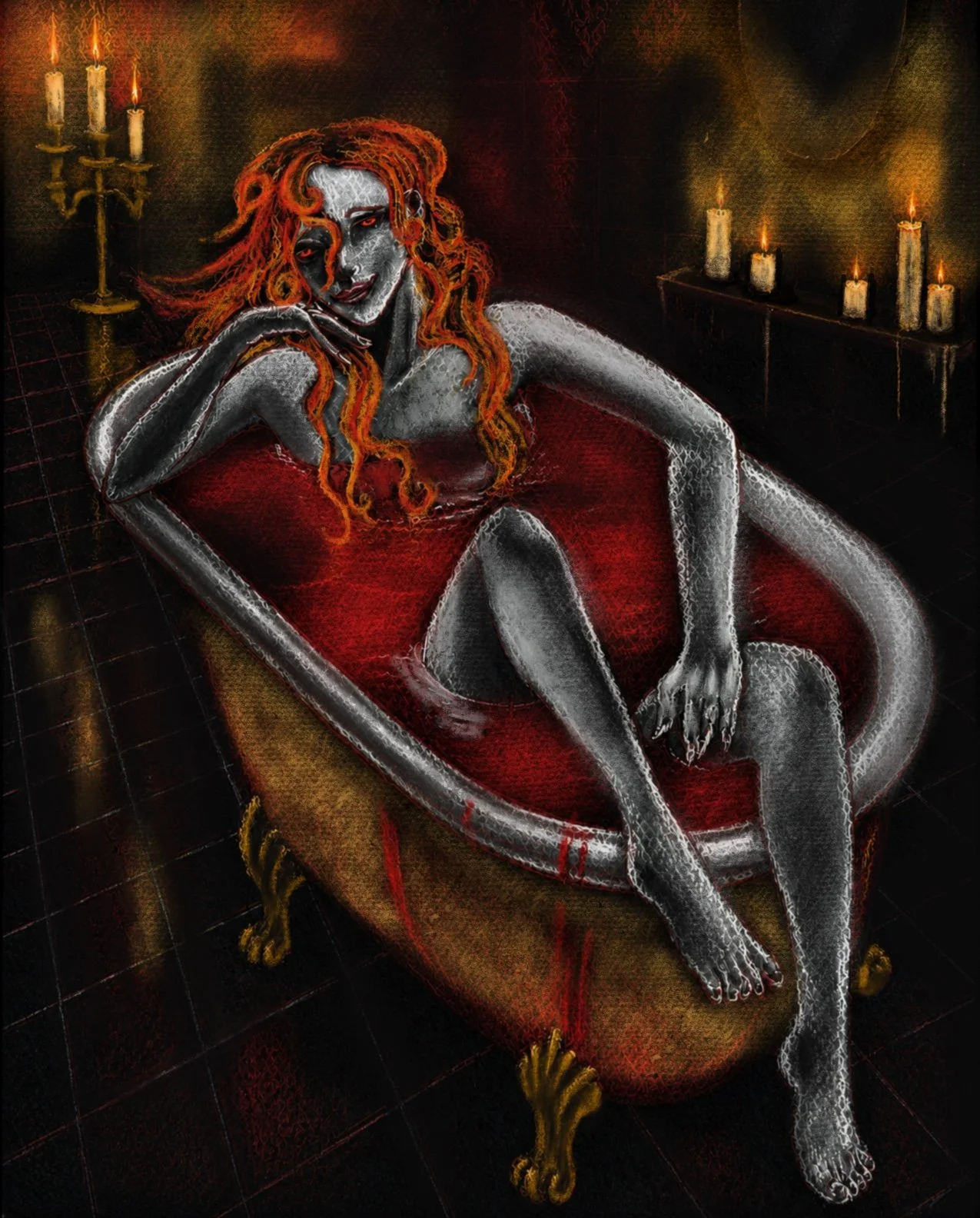 Countess Bathory- The Bath,
Procreate