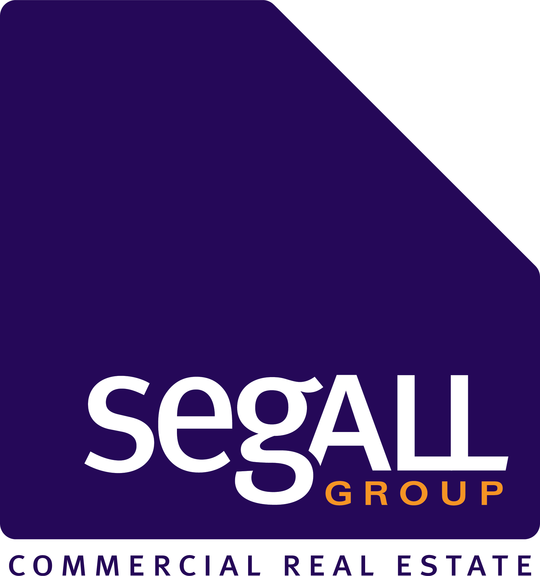 Logo of Seasel Group Commercial Real Estate with a dark purple background, white text, and orange word 'GROUP'.