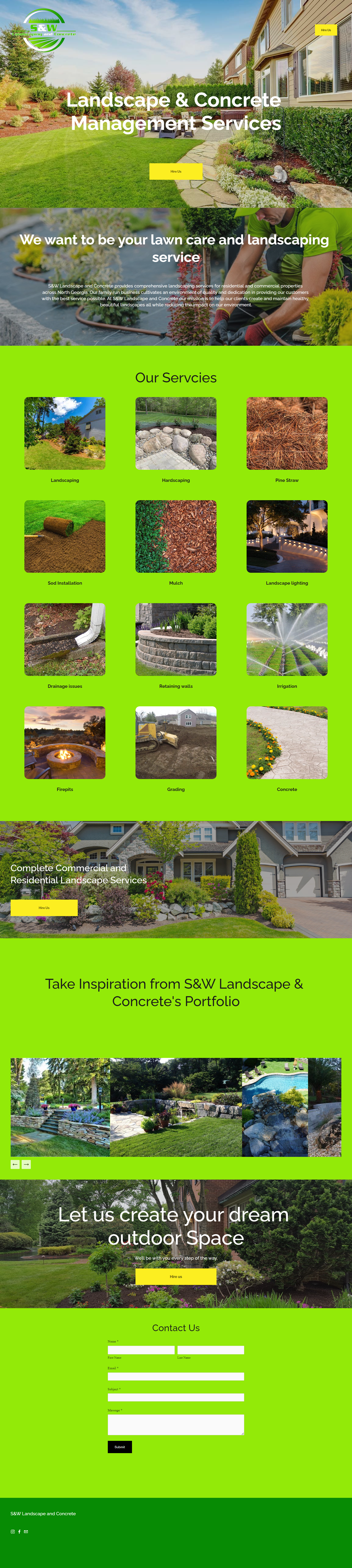 S&amp;W landscapes &amp; Concrete