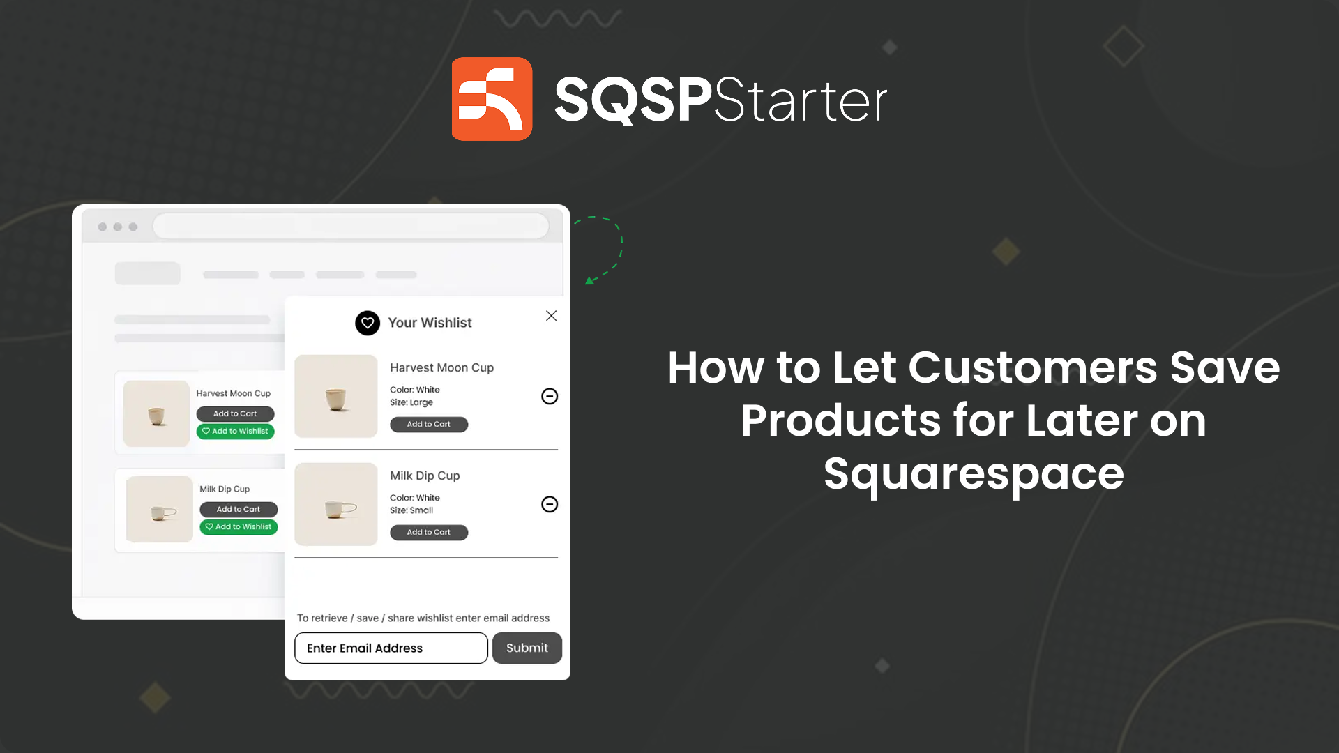How to Let Customers Save Products for Later on Squarespace