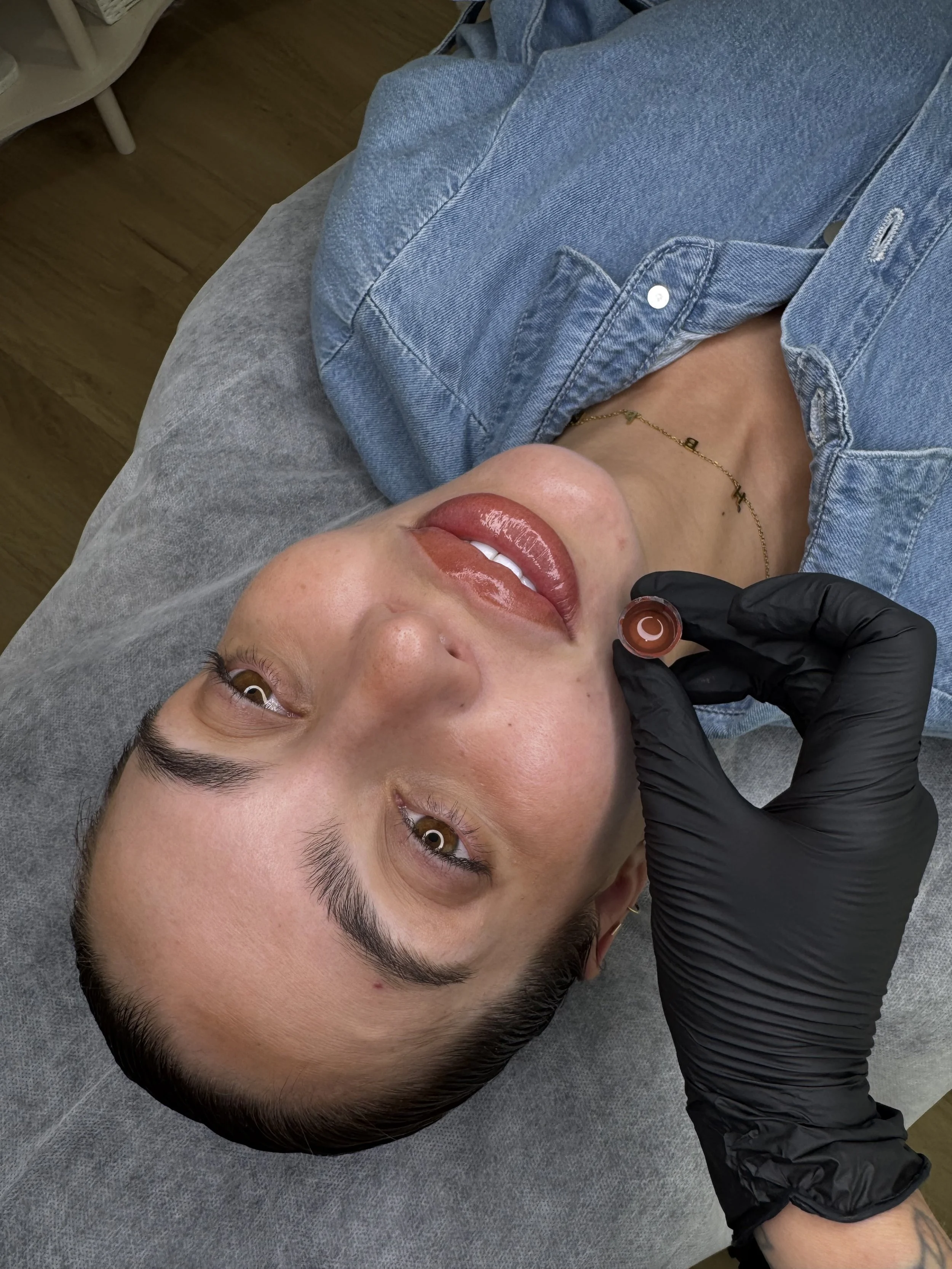 Lip Blush Tattoo in Browny Nude Gold Coast
