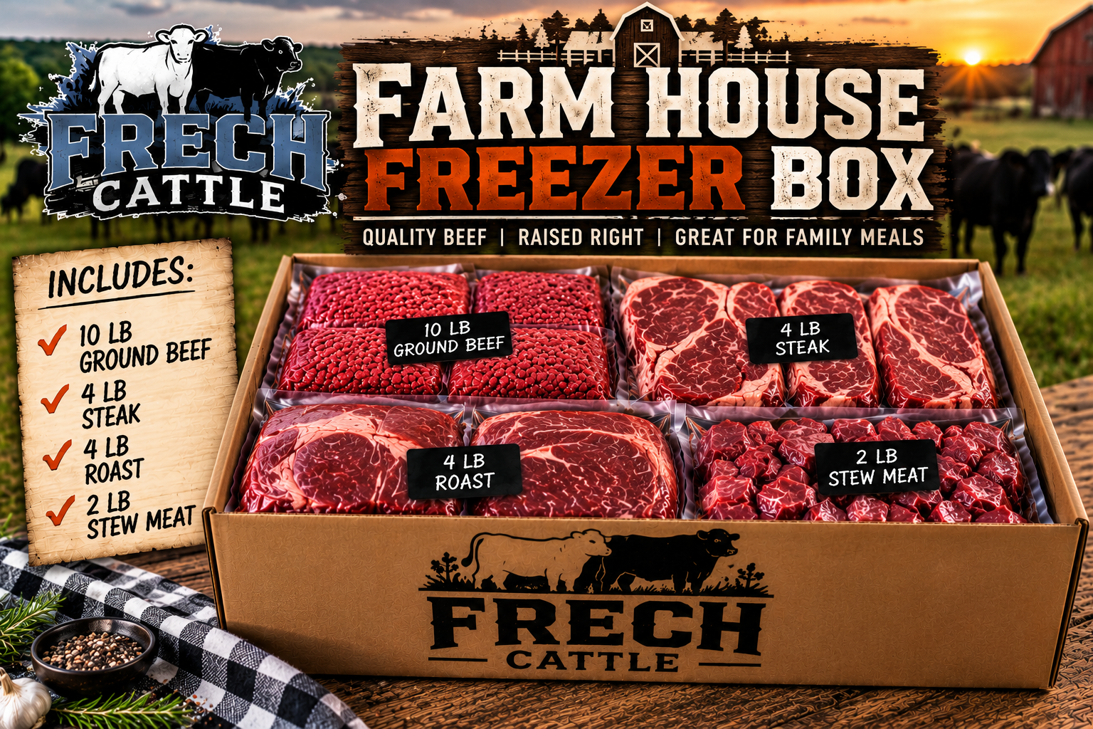 Farm house Freezer Box