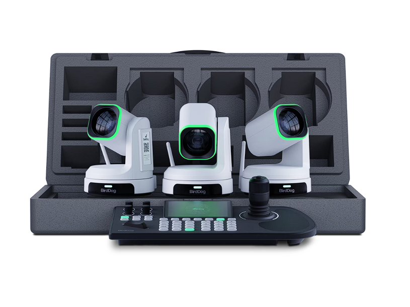 BirdDog 3x X1 Ultra PTZ Cameras and KBD Keyboard Bundle