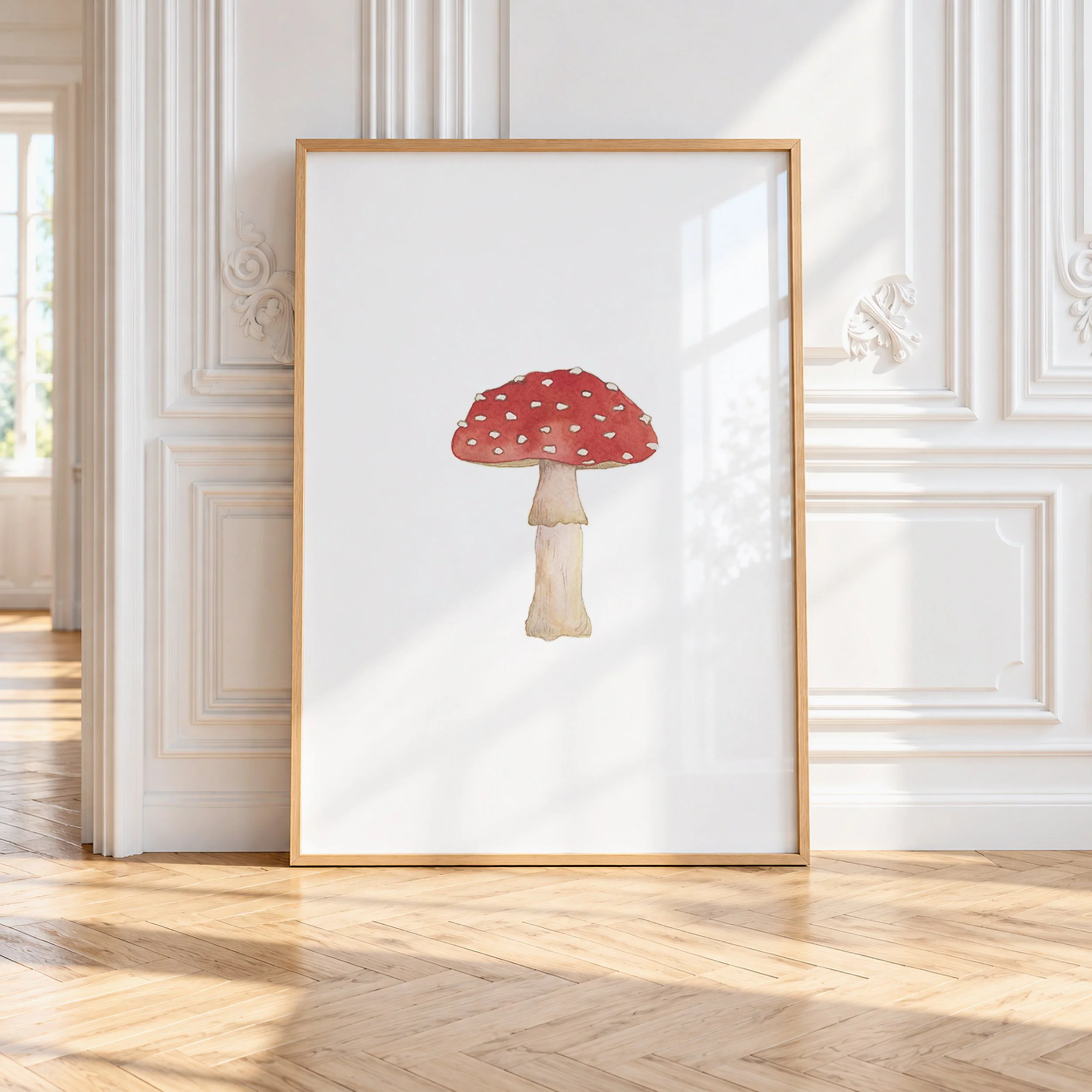 fly agaric mushroom - watercolour