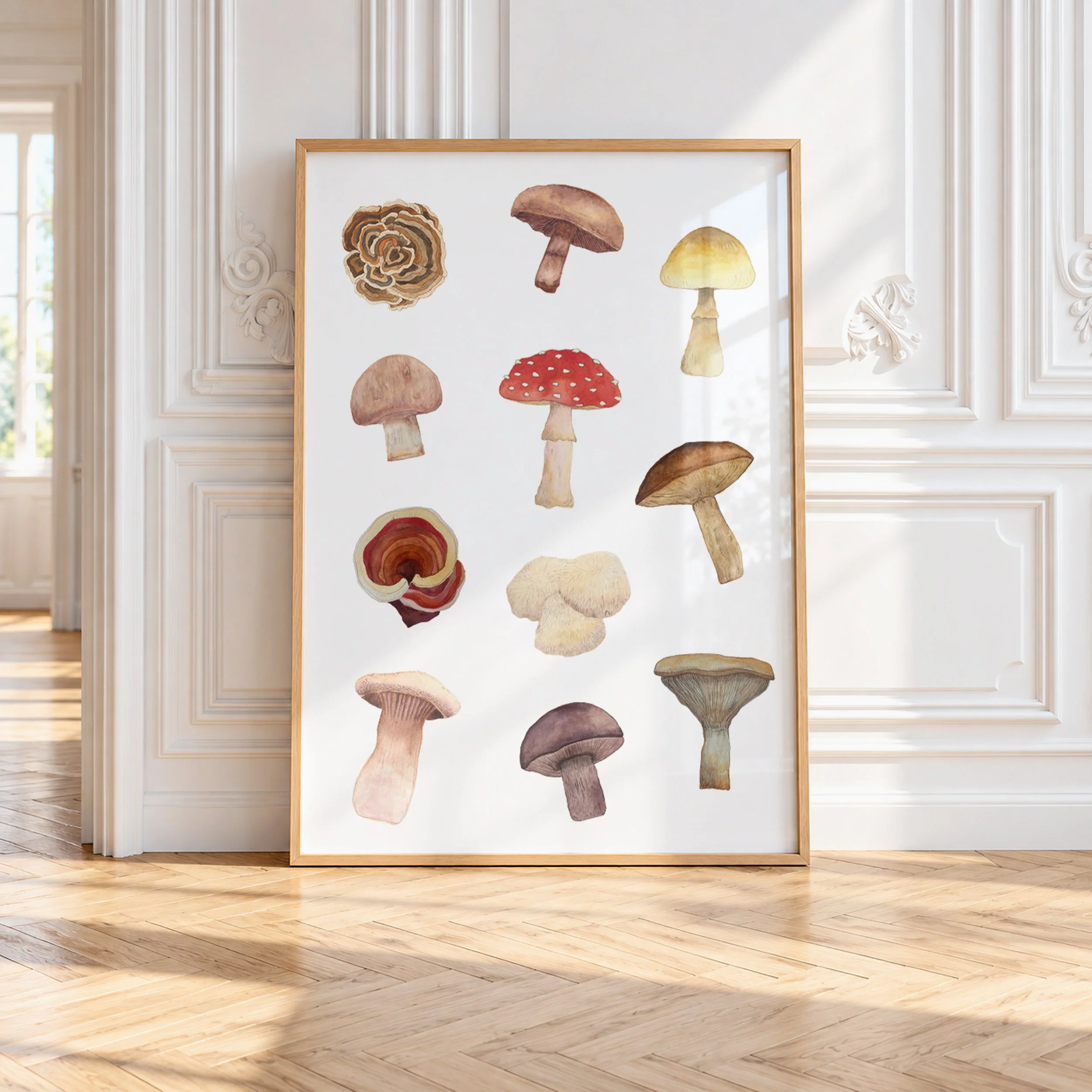 mushroom series - watercolour