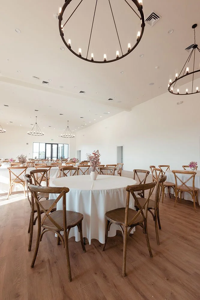 Elegant Parkview Eastvale ballroom set for a special event